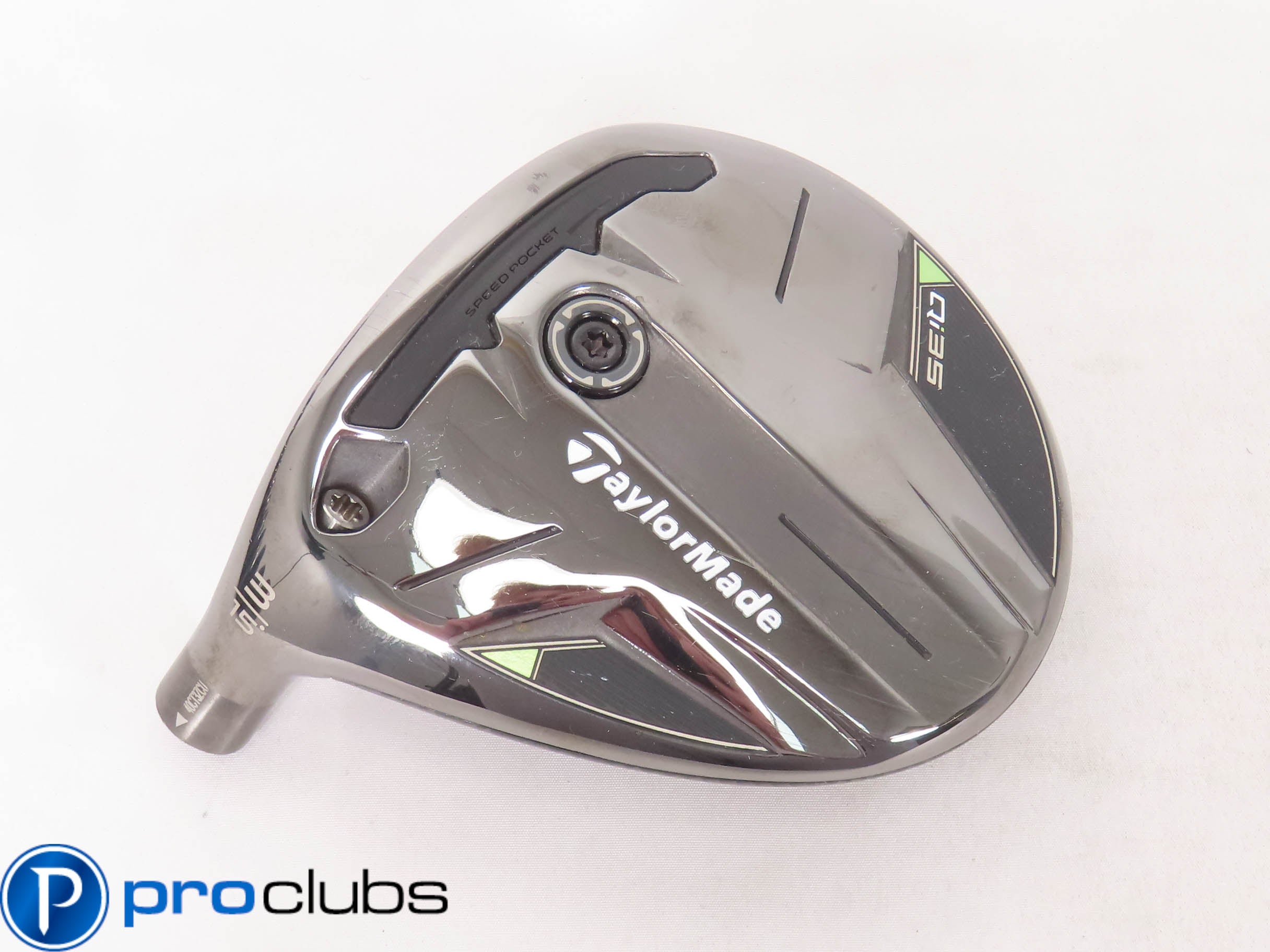 Nice! Left Handed TaylorMade Qi35 15* 3 Wood - Head Only - 474326