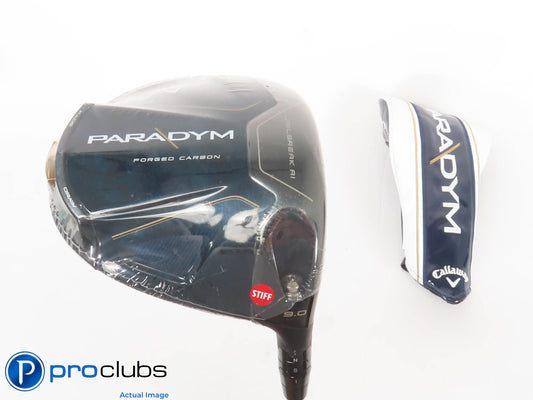 New! Callaway PARADYM 9* Driver w/ HC - HZRDUS Gen4 Silver 50g Stiff - 432386