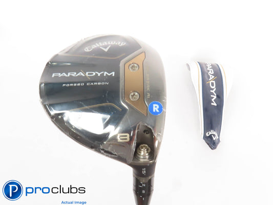 New! Callaway PARADYM 15* 3 Wood w/ HC - HZRDUS Gen4 Silver 60g Regular - 432373