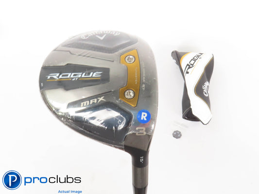 New! Callaway Rogue ST MAX 15* 3 Wood w/ HC - Tensei AV Blue 65 Regular - 432376