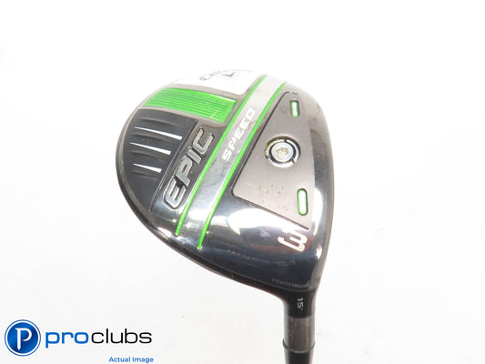 Callaway Epic Speed 15* 3 Wood - Aldila Synergy 70g TX-Flex - 427124