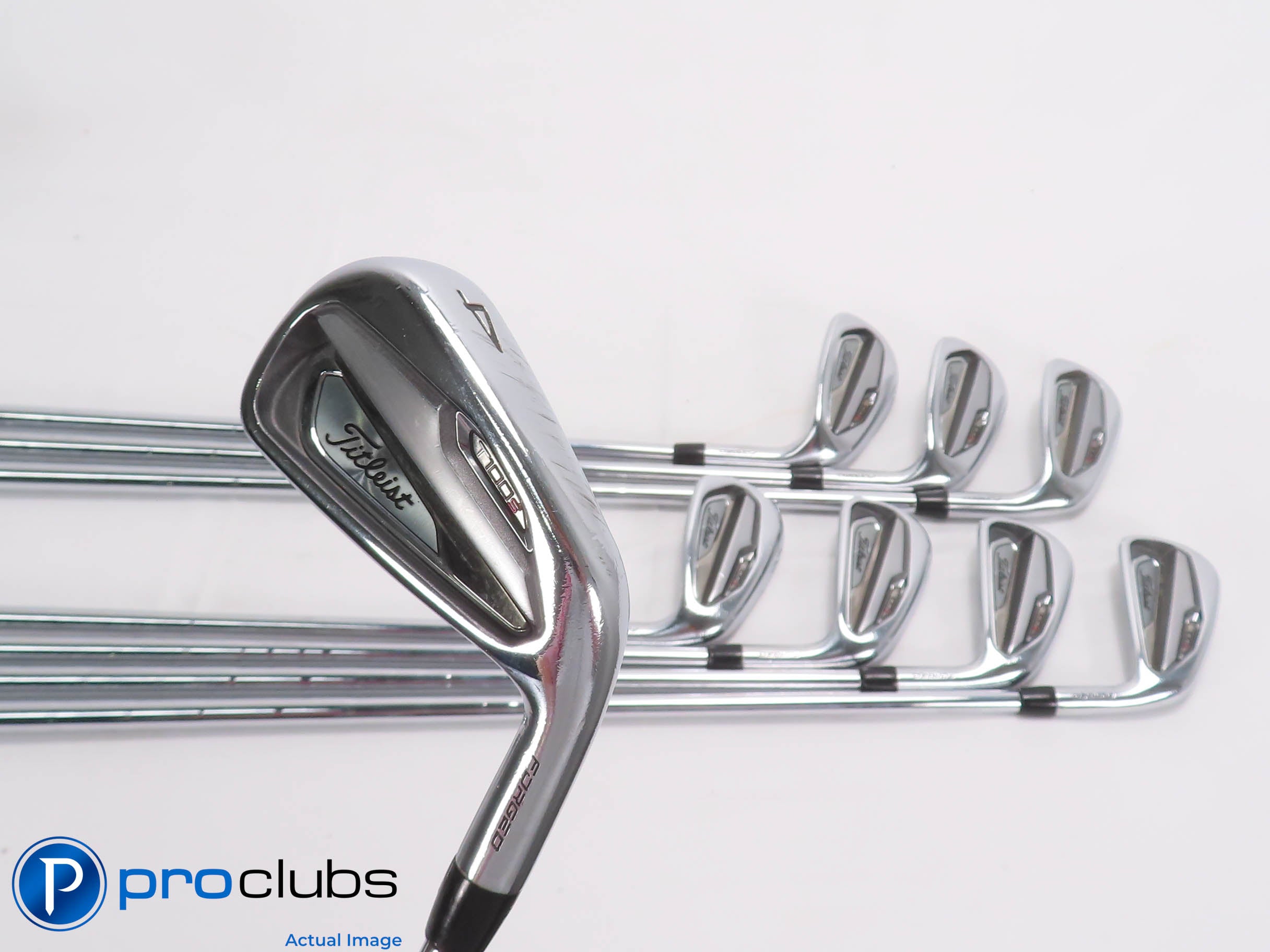 Titleist '21 T100s 4-PW,GW IRON SET - OBAN CT-100 Stiff Flex Steel -1/2" 469963