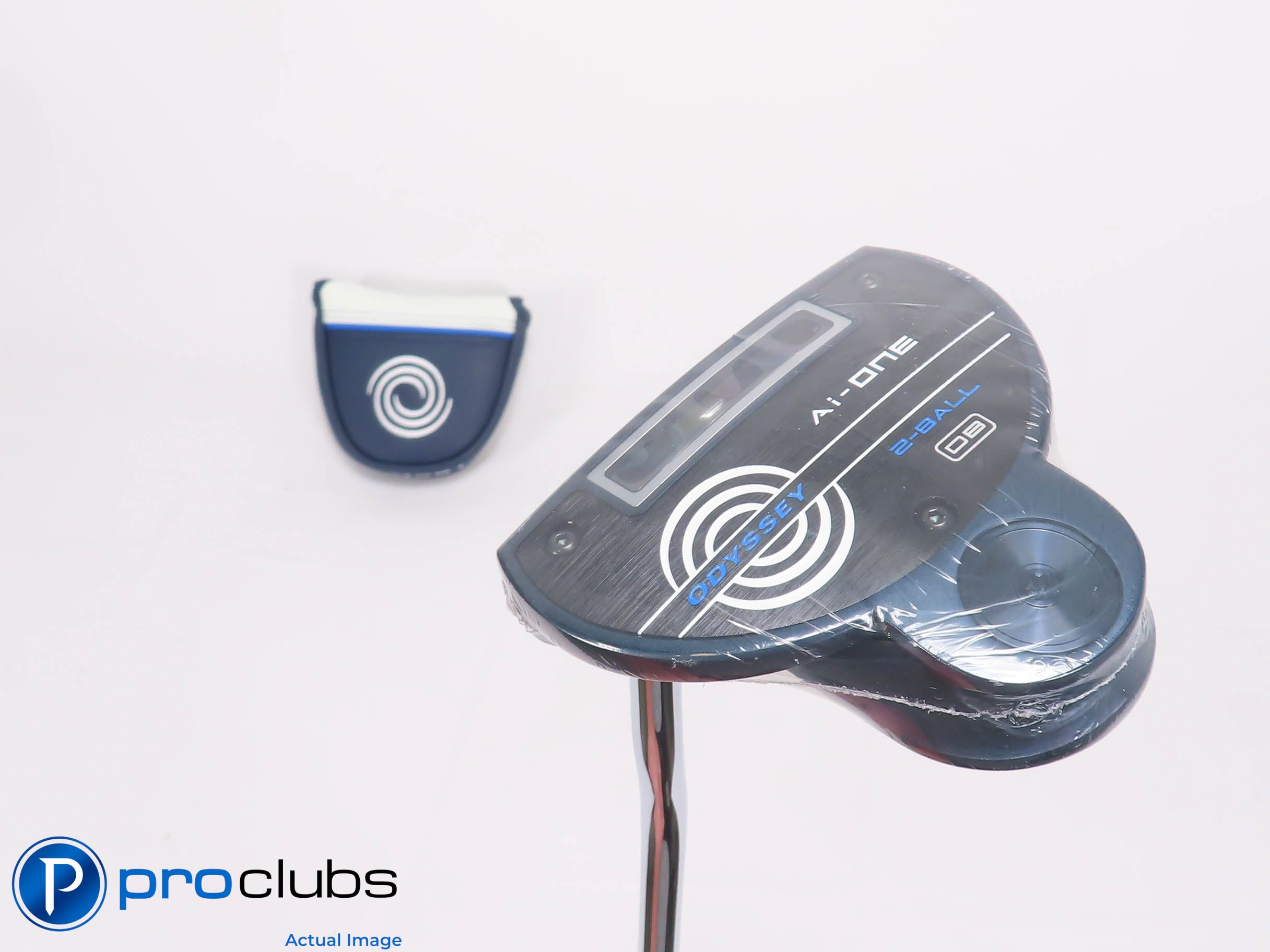 New! Left Handed Odyssey Ai-One 2-Ball DB 35" Putter w/Cover #469761