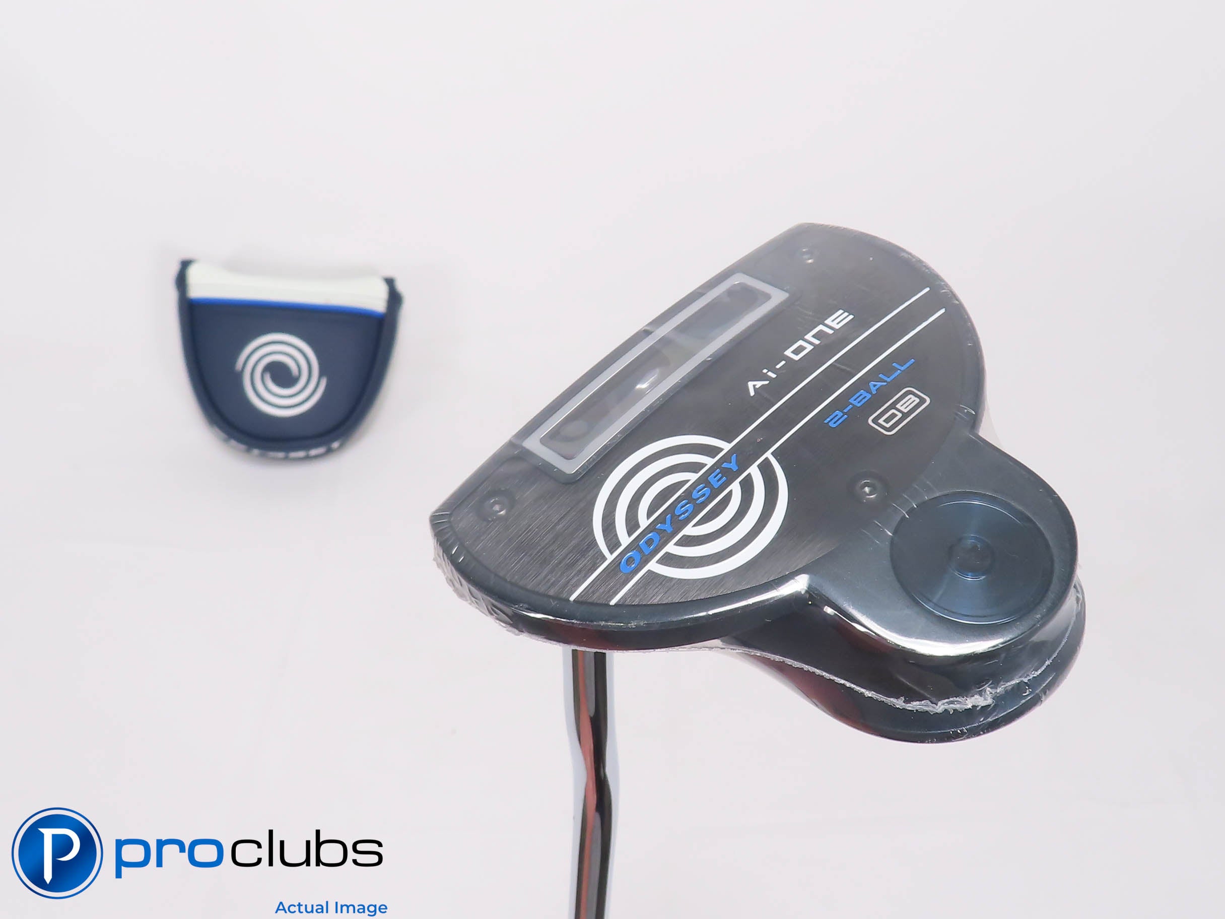 New! Left Handed Odyssey Ai-One 2-Ball DB 35" Putter w/Cover #469760