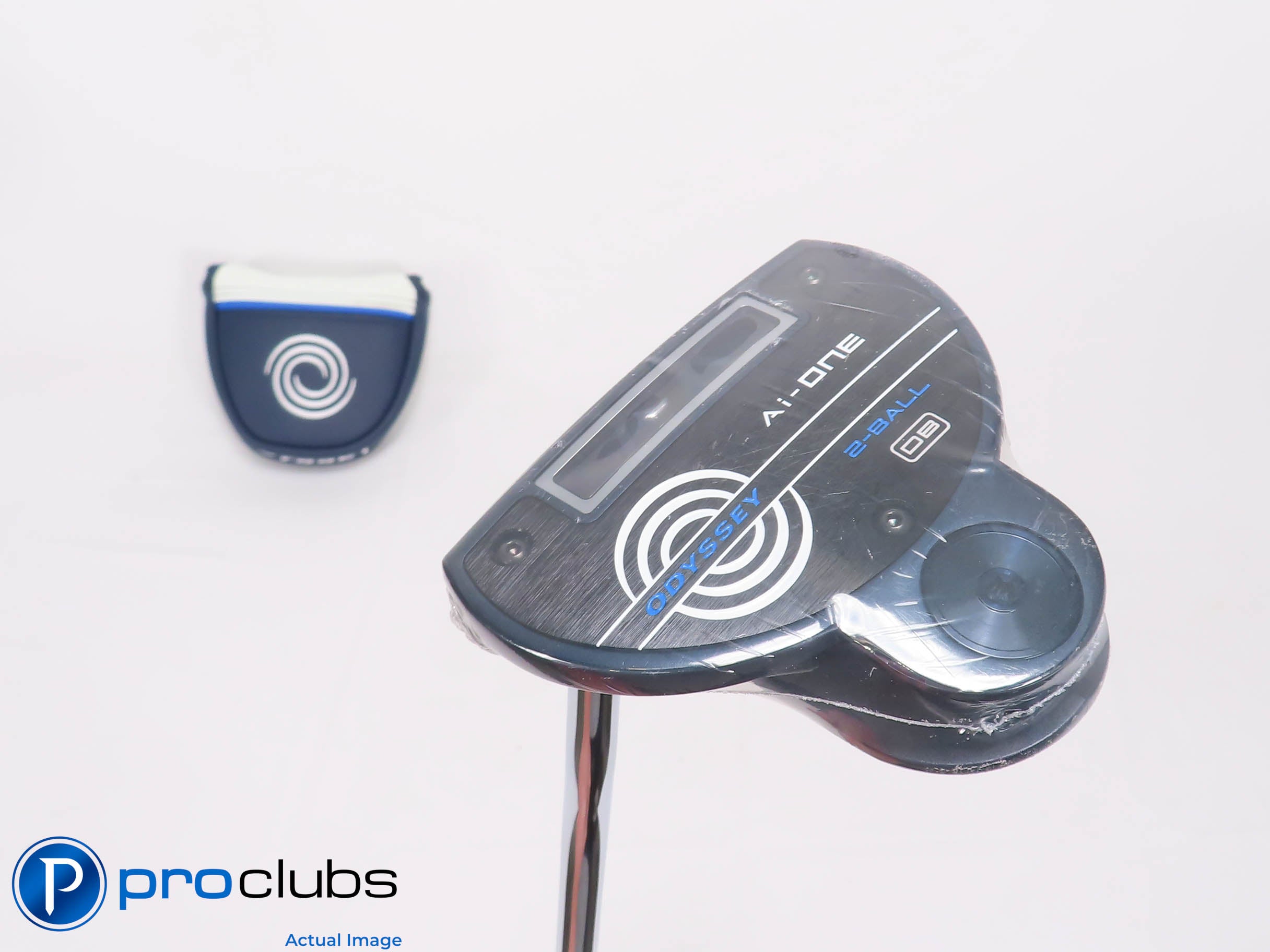 New! Left Handed Odyssey Ai-One 2-Ball DB 35" Putter w/Cover #469763