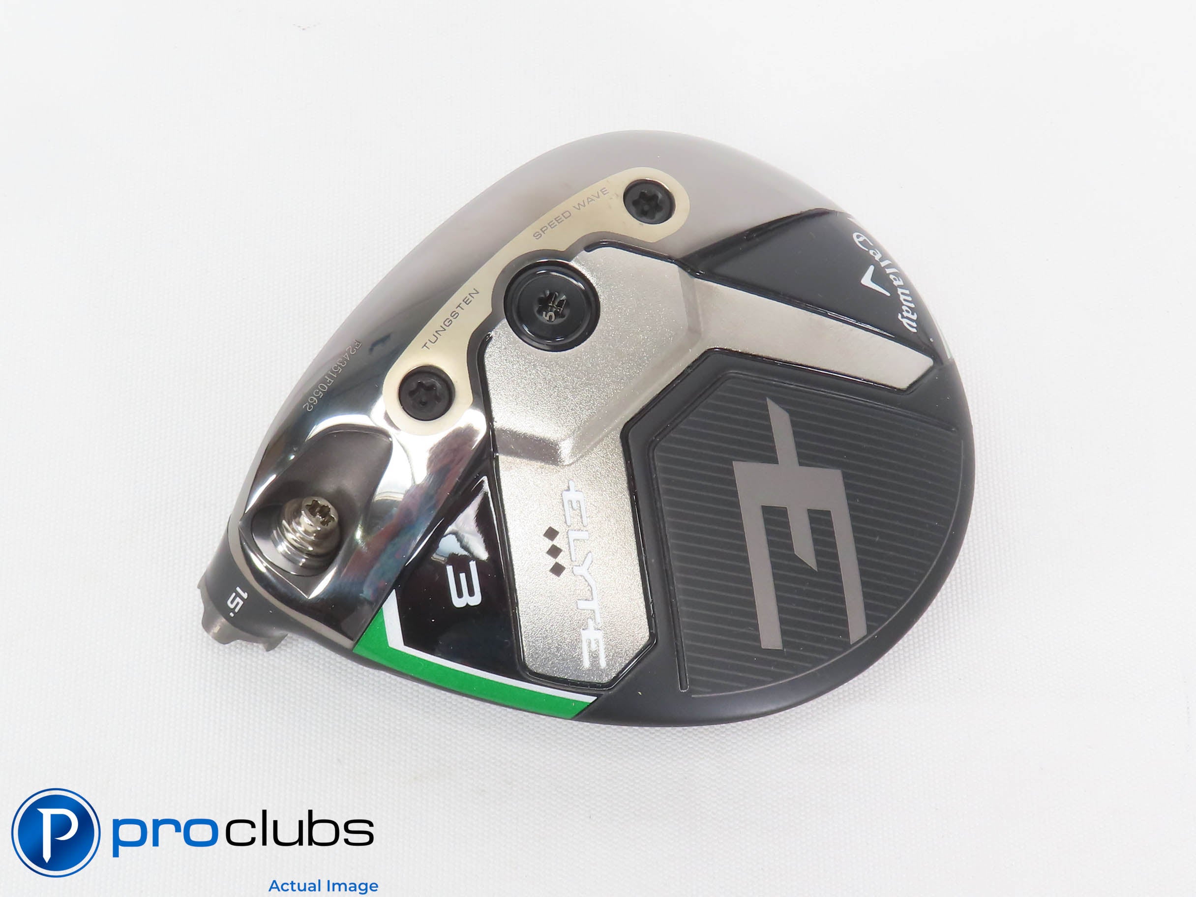 Nice Left Handed Callaway ELYTE Triple Diamond 15* 3 Wood HEAD ONLY 470057