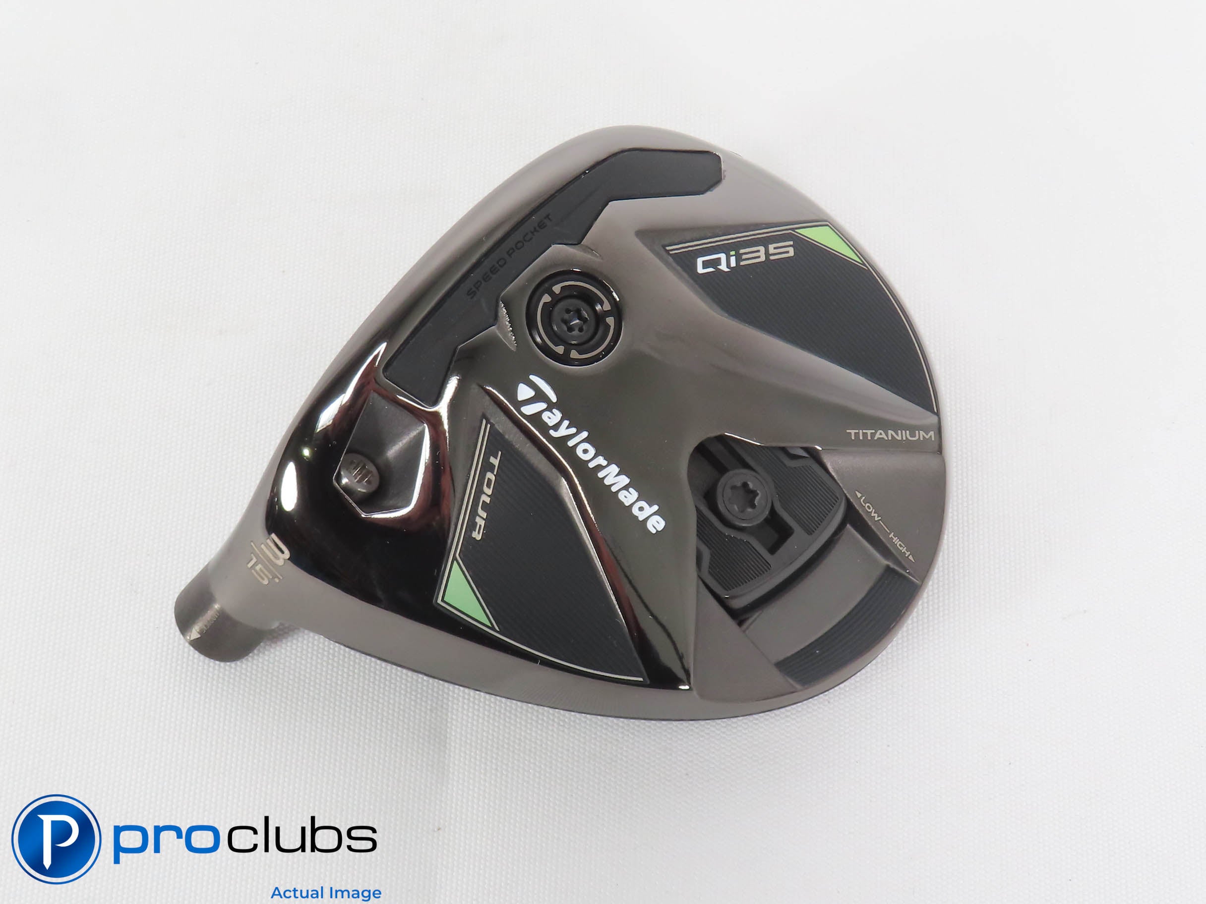 Mint! Left Handed TaylorMade Qi35 Tour 15* 3 Wood - Head Only - 470065
