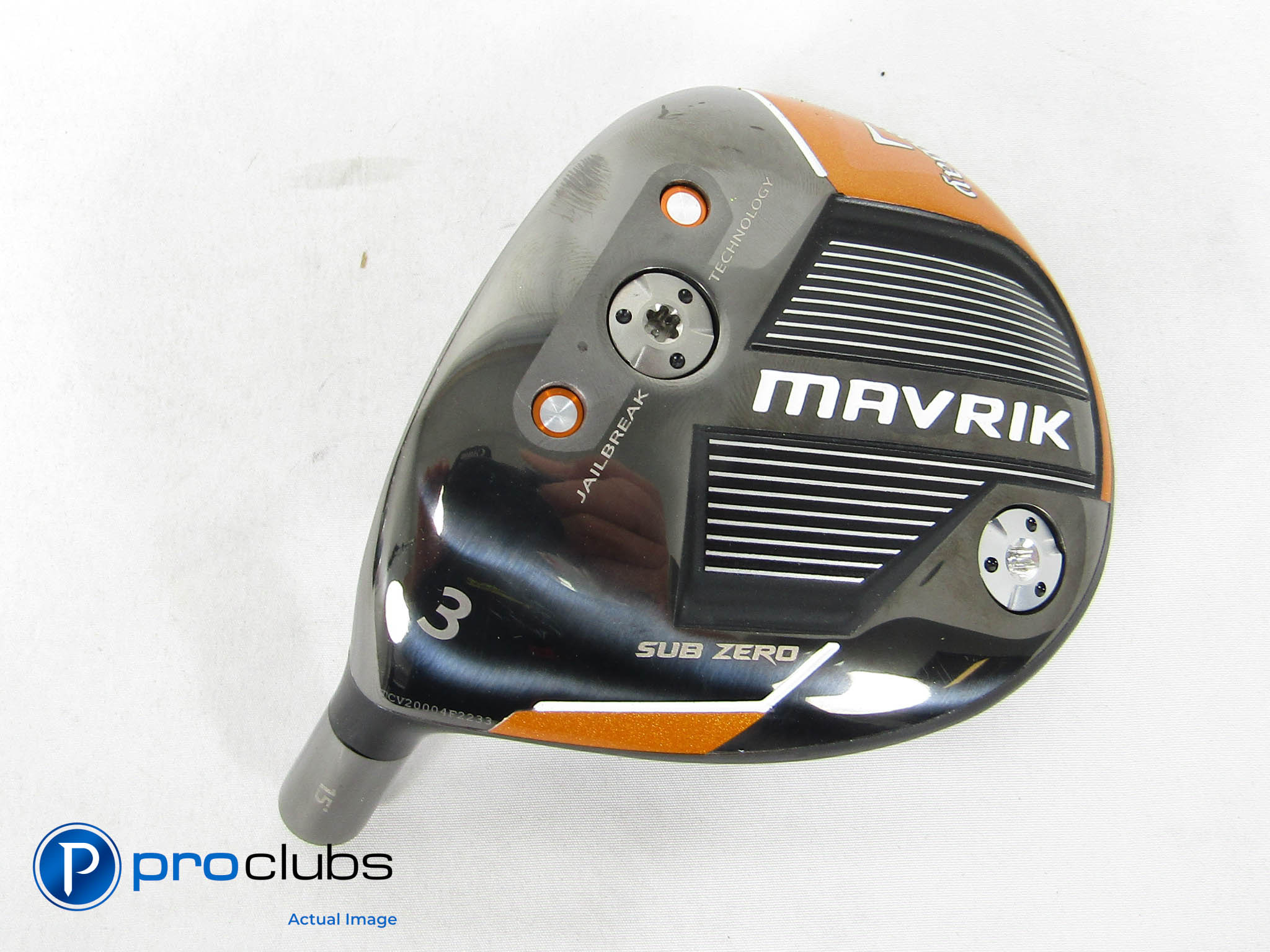 New! Tour Issue Callaway Mavrik Sub Zero -Left Hand 15° 3 Wood Head Only- 470105