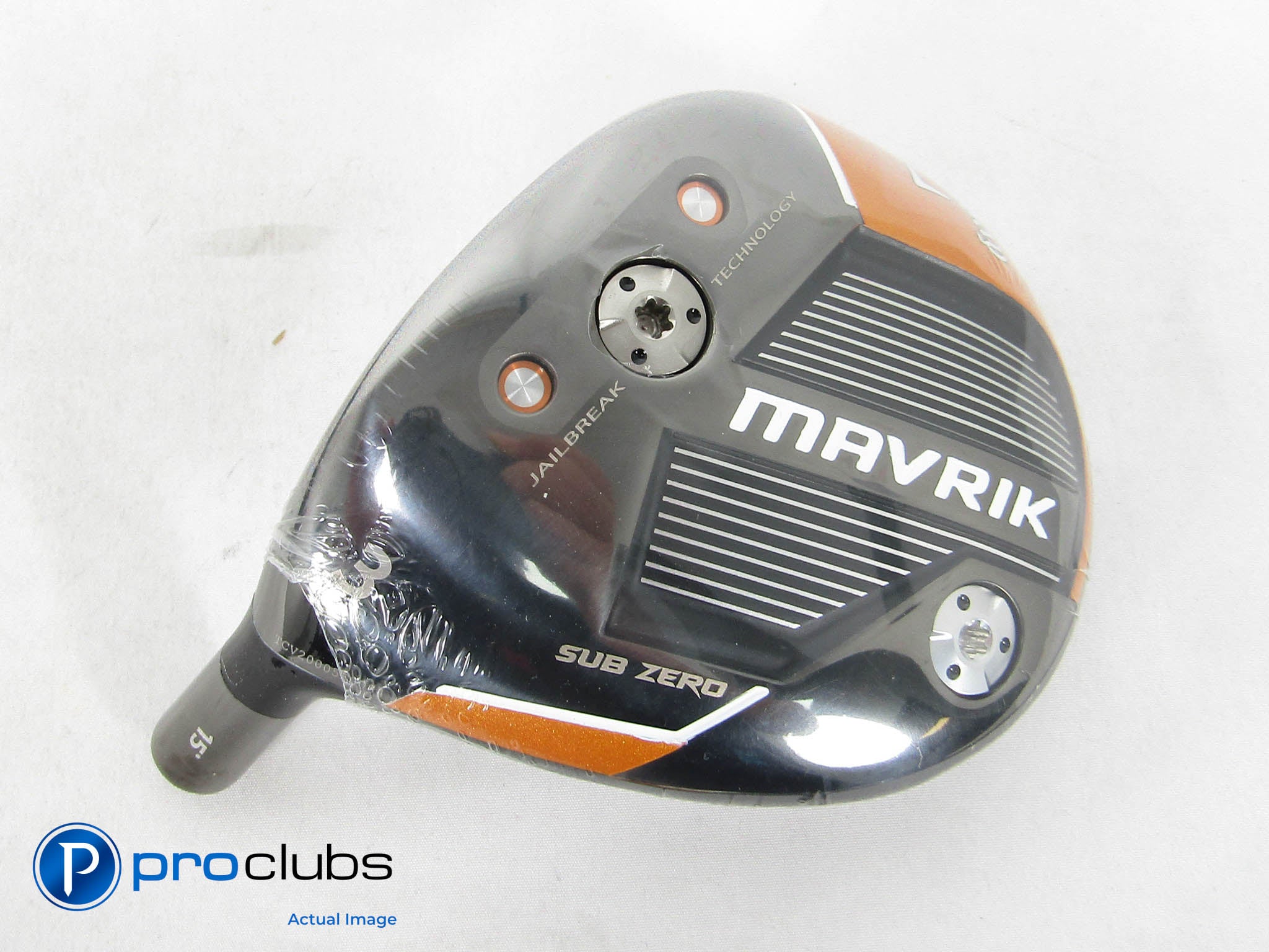 New! Tour Issue Callaway Mavrik Sub Zero -Left Hand 15° 3 Wood Head Only- 470107