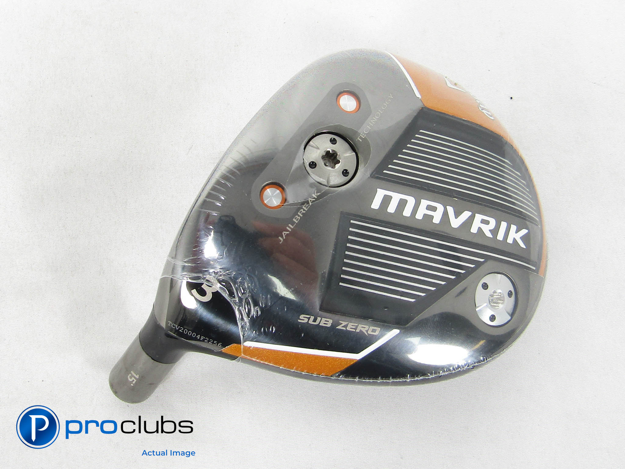 New! Tour Issue Callaway Mavrik Sub Zero -Left Hand 15° 3 Wood Head Only- 470166