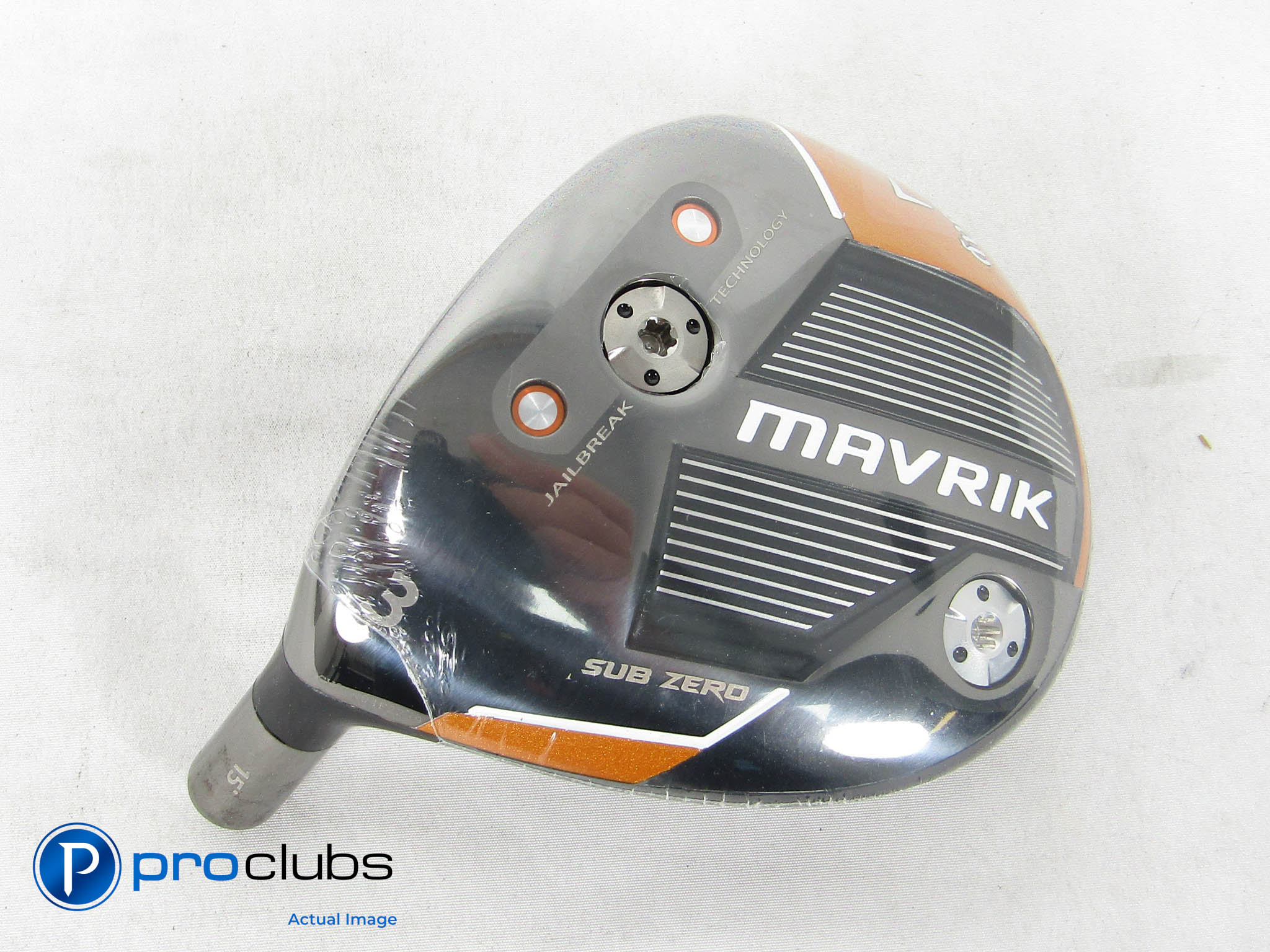 New! Tour Issue Callaway Mavrik Sub Zero -Left Hand 15° 3 Wood Head Only- 470108