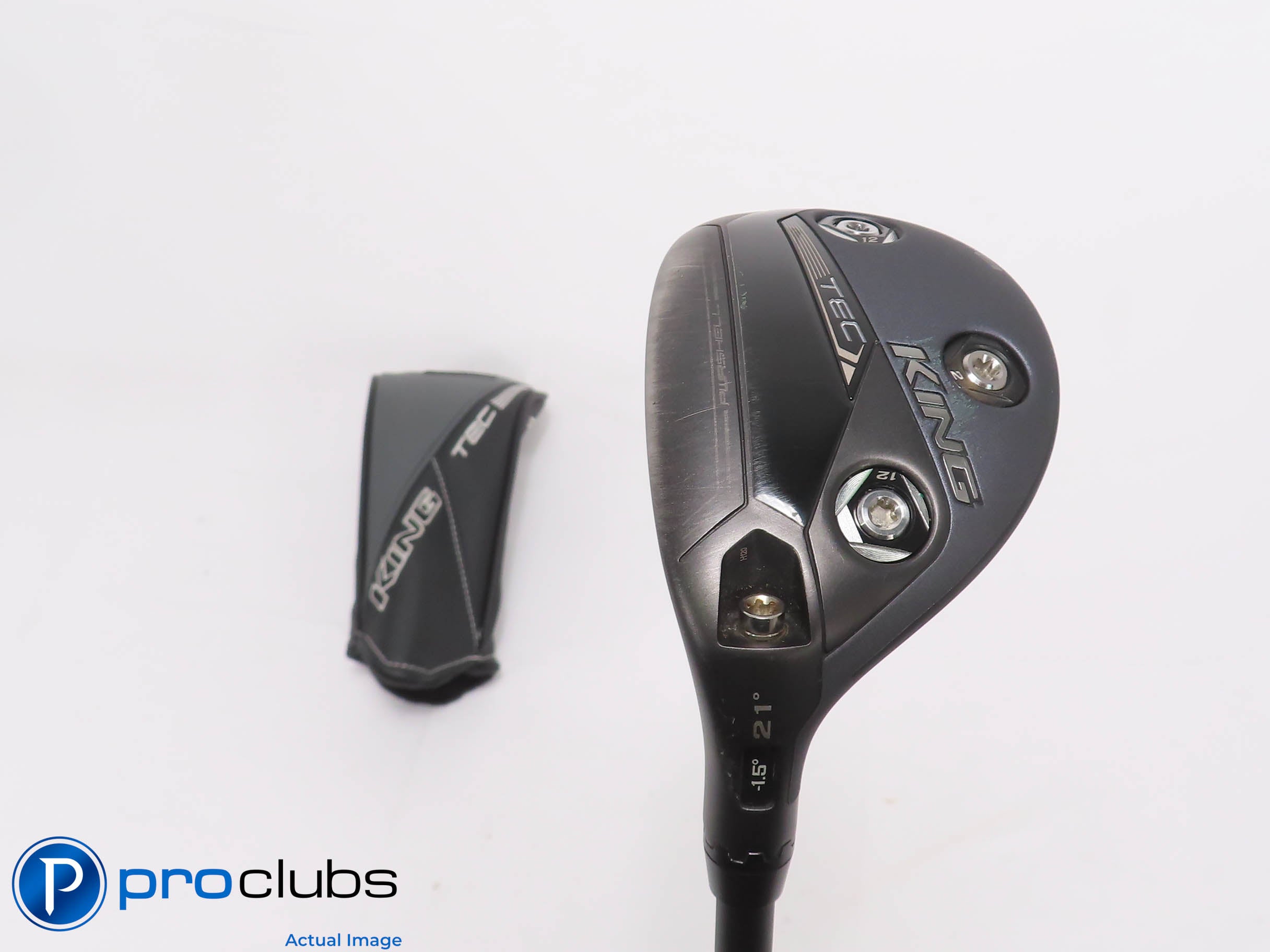 Left Handed Cobra KING TEC Black 21* 4 Hybrid w/HC - MMT 80g Stiff Flex #470230