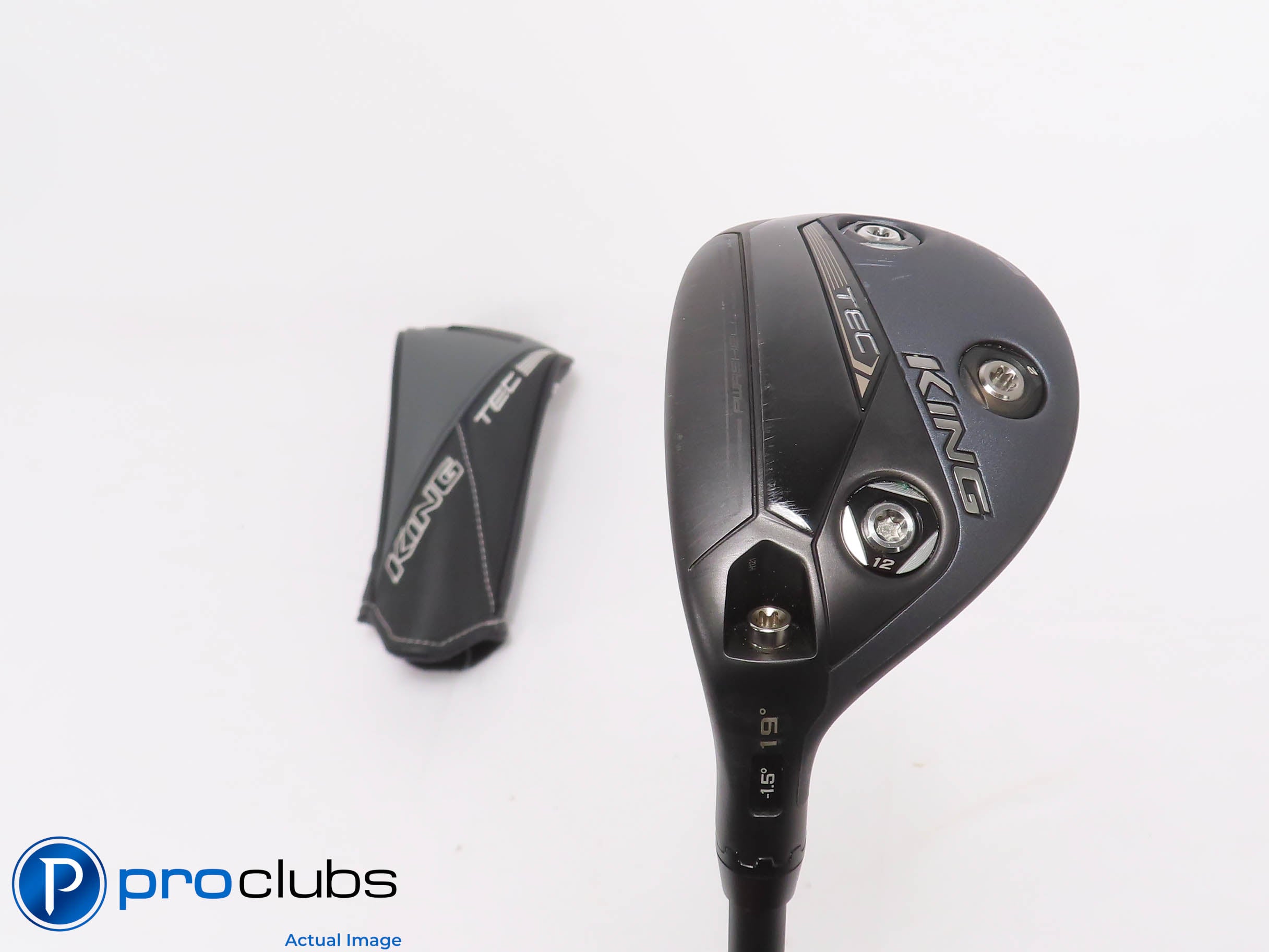 Left Handed Cobra KING TEC Black 19* 3 Hybrid w/HC - MMT 80g Stiff Flex #470231