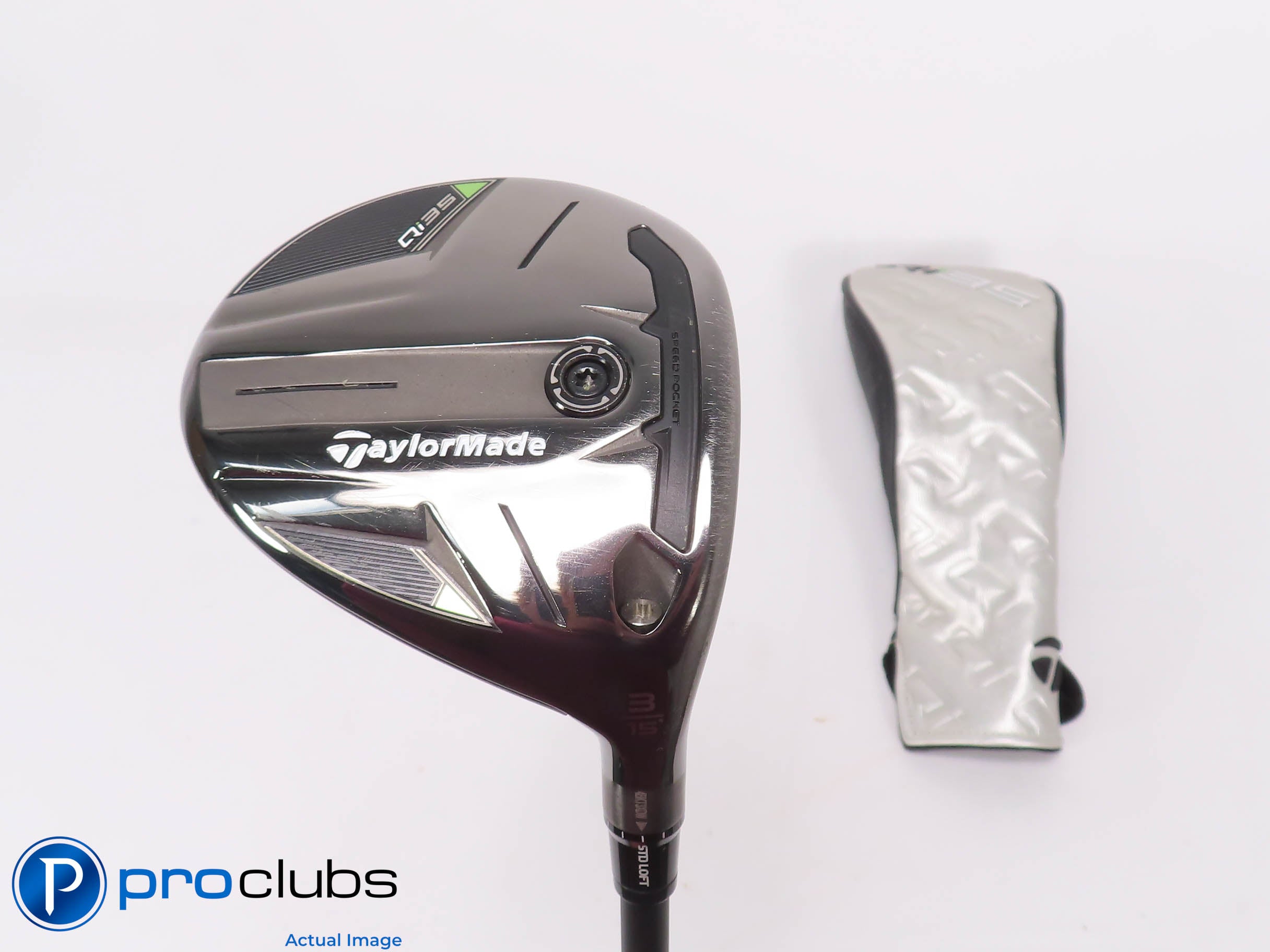 Nice TaylorMade Qi35 15* 3 WOOD w/Cover - Ventus Blue 5R Regular Flex 470542