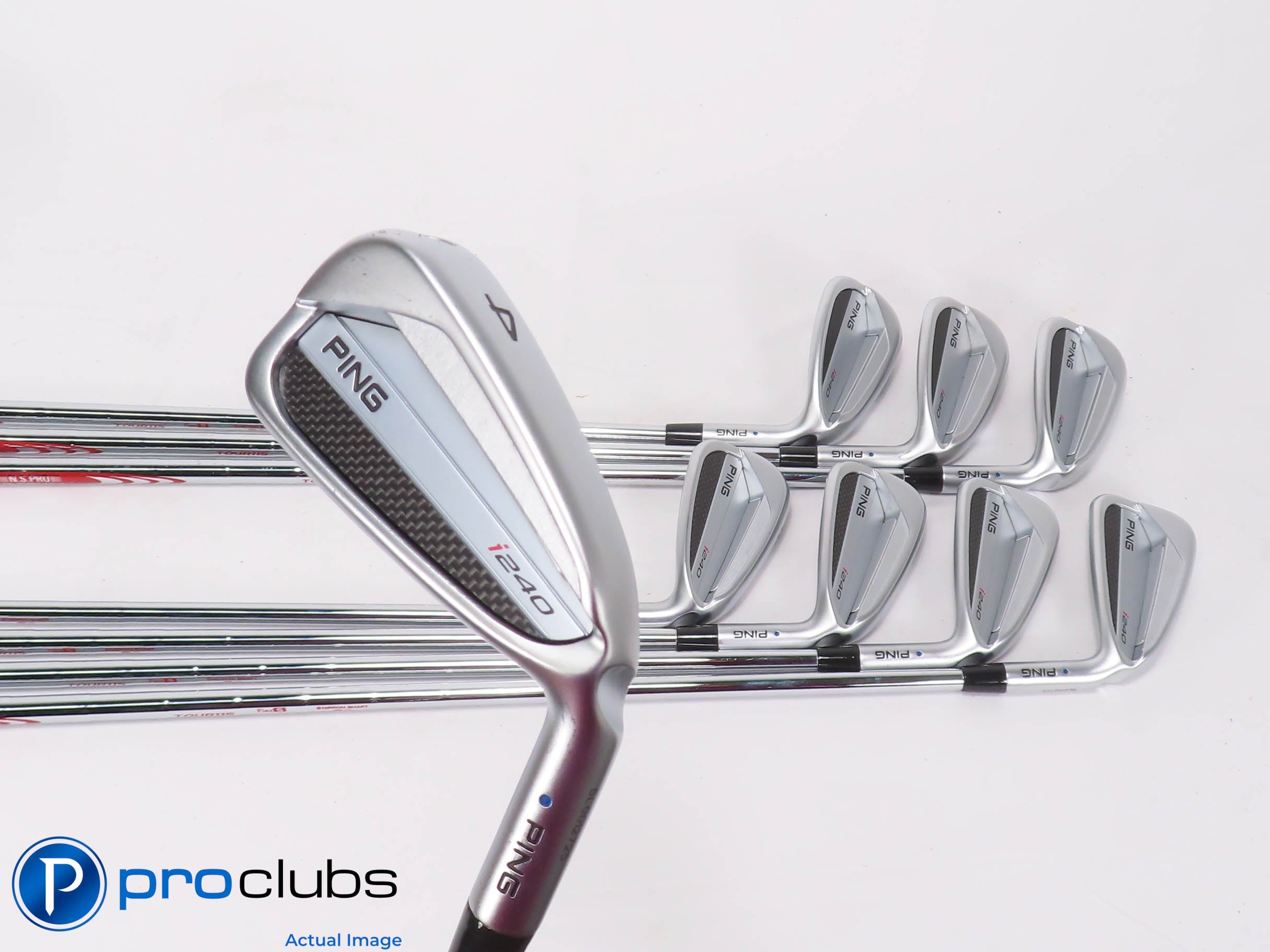 Nice Ping i240 4-PW,UW IRON SET Blue Dot - Modus 115 Stiff Flex Steel 470246