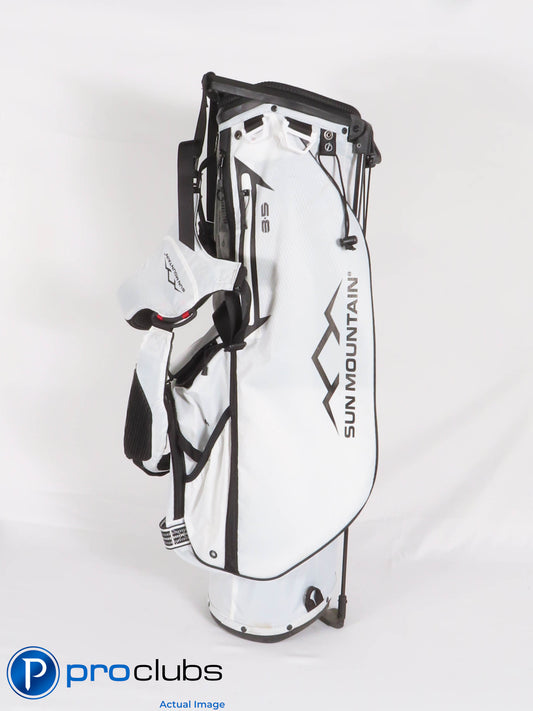 Nice Sun Mountain 3.5 Carry / Stand Golf Bag w/Rainhood - White 428696