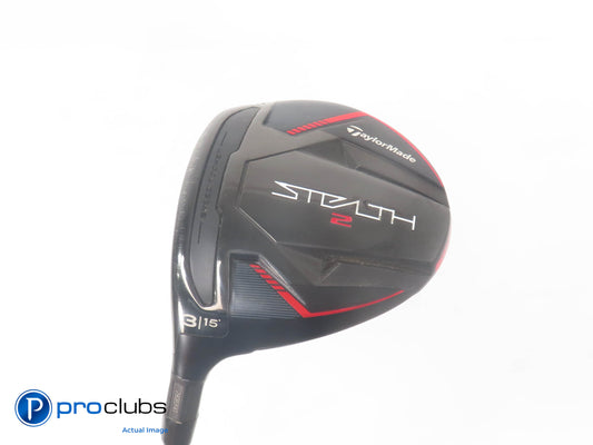 Left Handed TaylorMade Stealth 2 15* 3 Wood - Mitsubishi C6 40g Senior - 384294