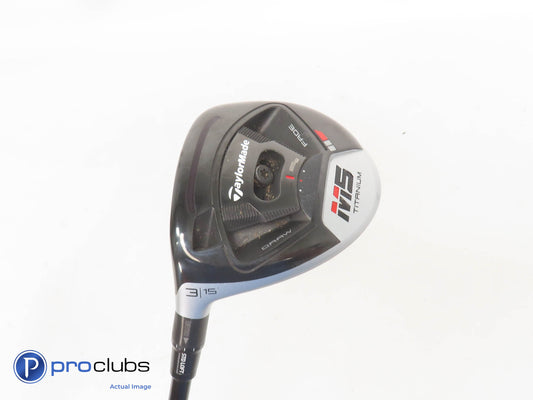 Left Handed TaylorMade M5 Titanium 15* 3 Wood - Kai'li Red 65g Regular - 358146