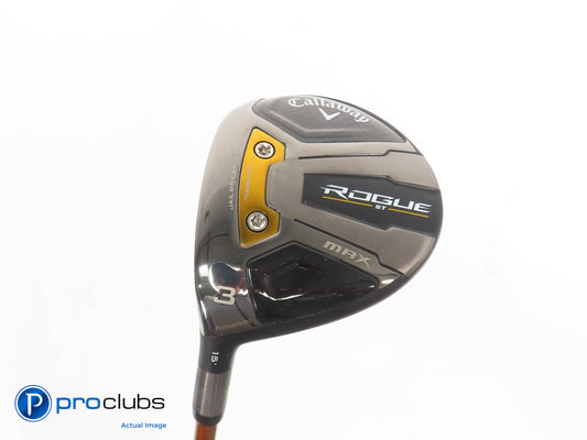 Left Handed Callaway Rogue ST MAX 15* 3 Wood - Rogue Elite 55g Regular - 378501