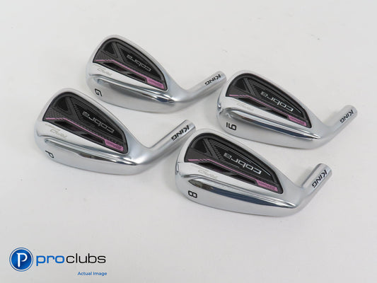 New! Ladies Left Handed Cobra King RAD Speed 8-PW, GW Iron Set -Head Only