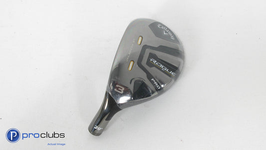 New! Left Handed Callaway Rogue ST PRO 20* 3 Hybrid - Head Only - 358661