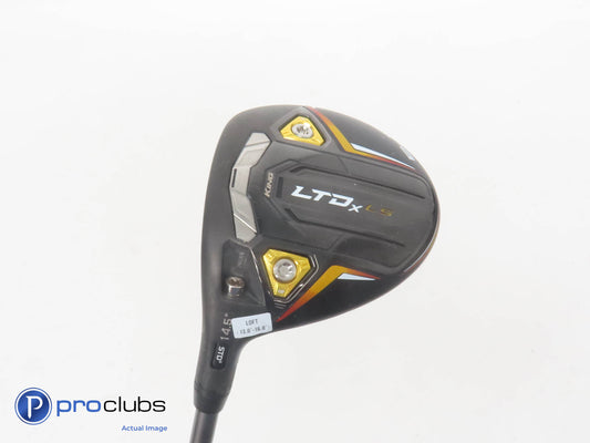 Left Handed Cobra LTDx LS 14.5* 3 Wood Blk/Gld RiptideCB 50g Regular Flex 351903