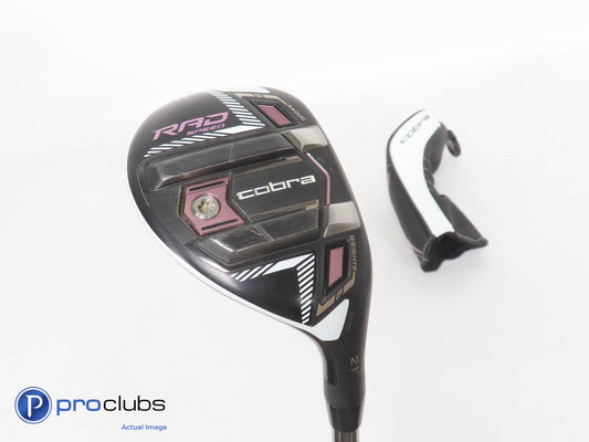 Nice! Ladies Cobra King RAD Speed 21* 4 hybrid w/ HC - Recoil Ladies Flex 333606