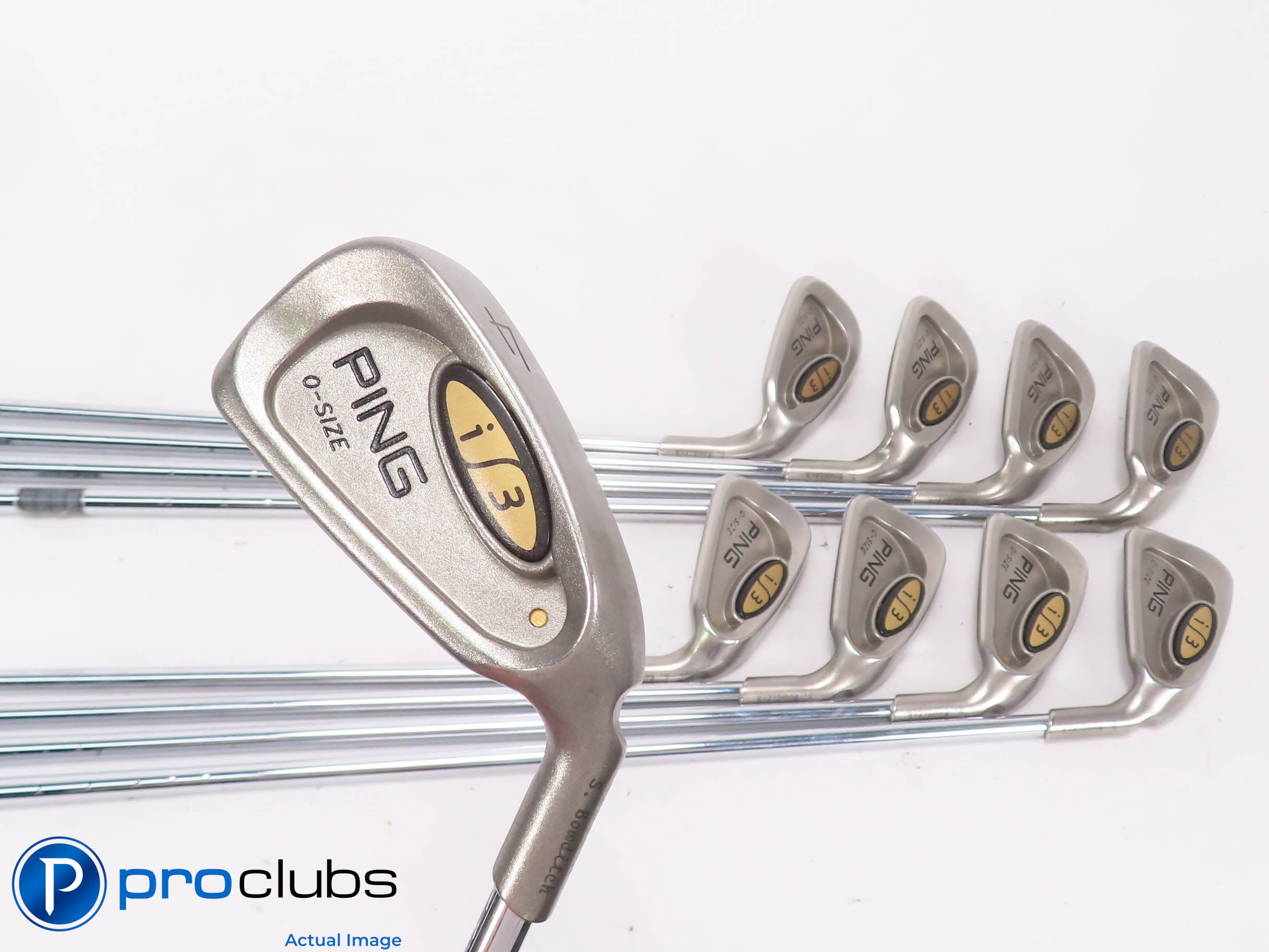 Ping i3 O-Size 4-PW,UW,SW IRON SET Gold Dot - JZ Senior Flex Steel -1/4" 475099