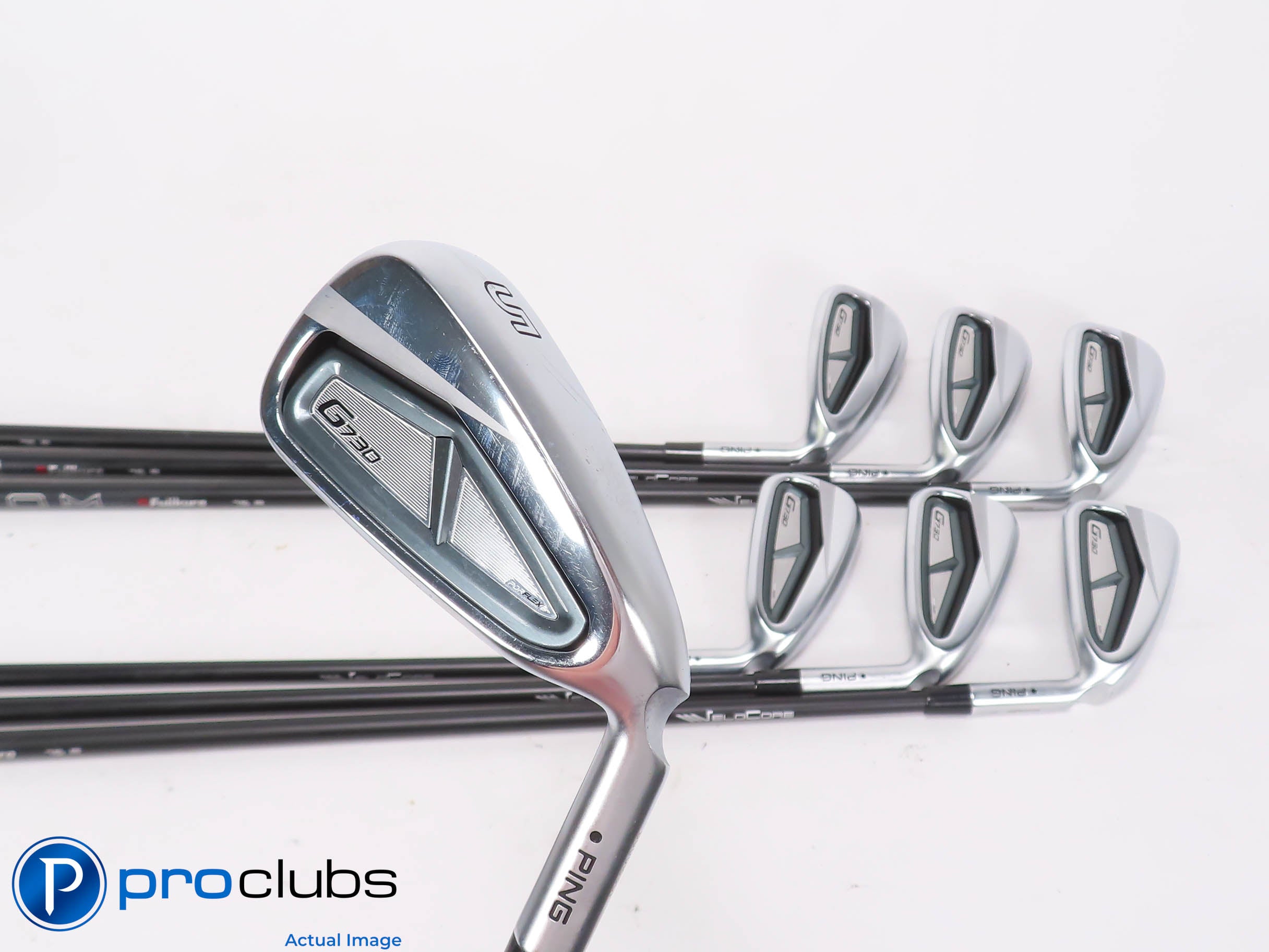 Nice Ping G730 5-PW,UW IRON SET - AXIOM VeloCore 75 Regular Flex Graphite 475119