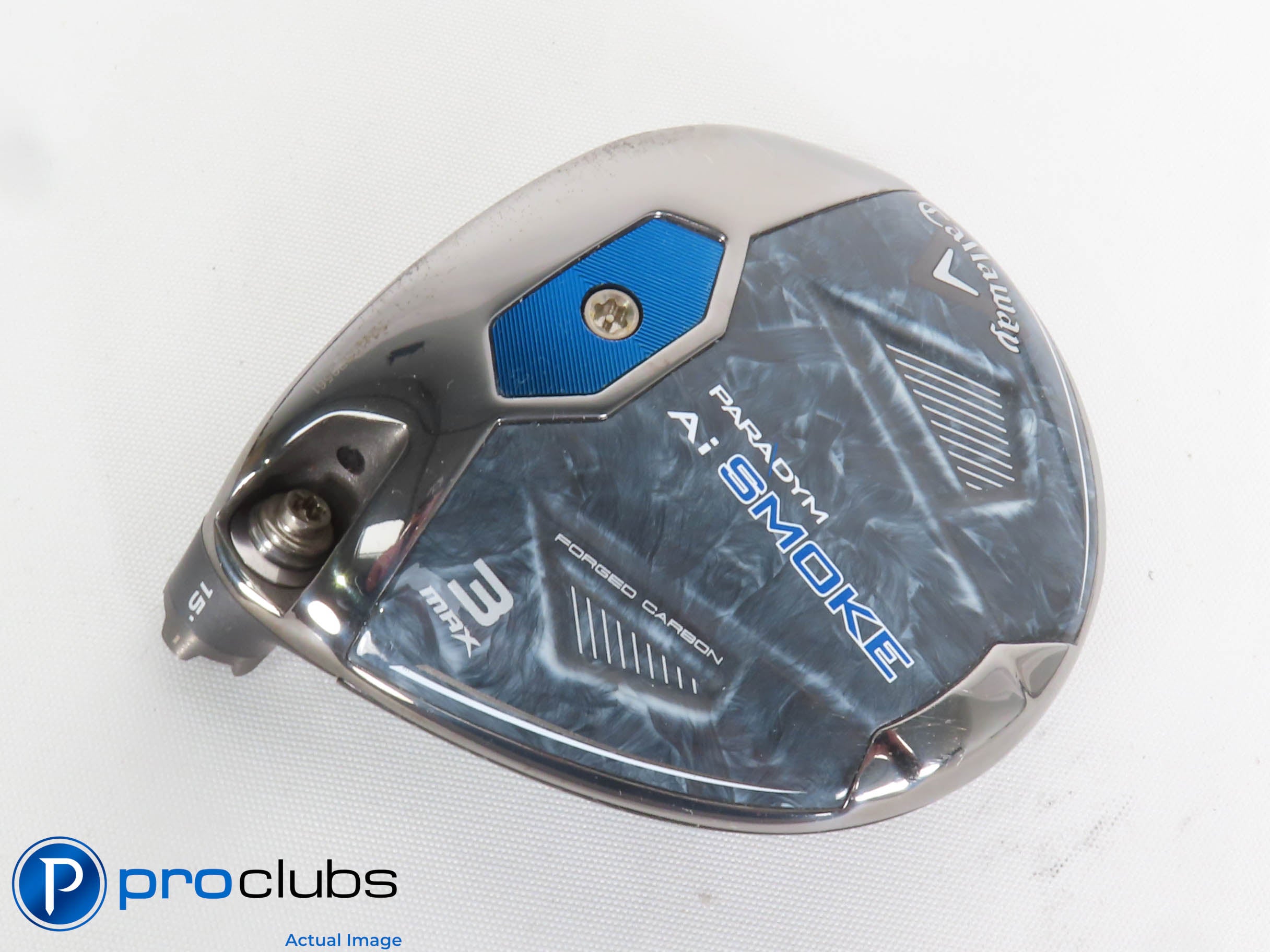 Left Handed Callaway PARADYM Ai Smoke MAX 15* 3 Wood - Head Only - 432247