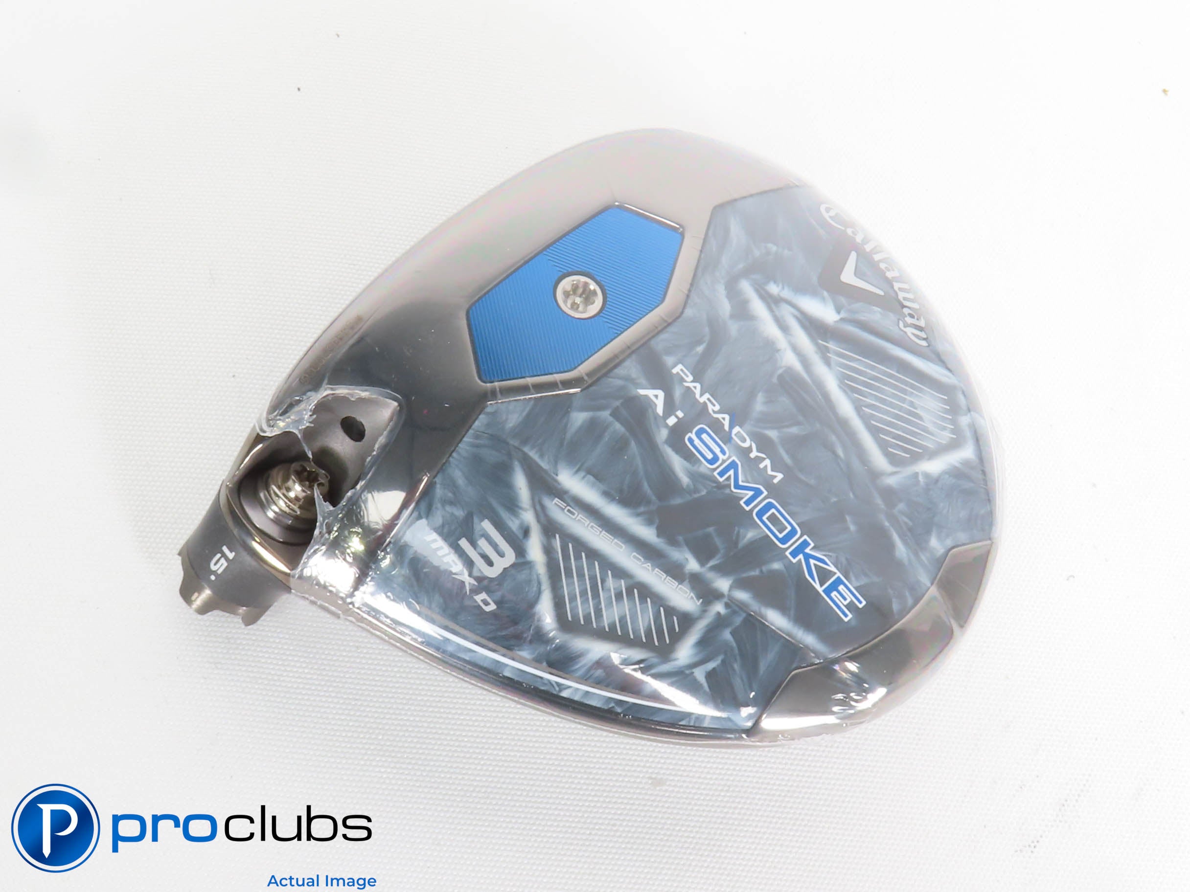 New! Left Handed Callaway PARADYM Ai Smoke MAX D 15* 3 Wood - Head Only - 432242