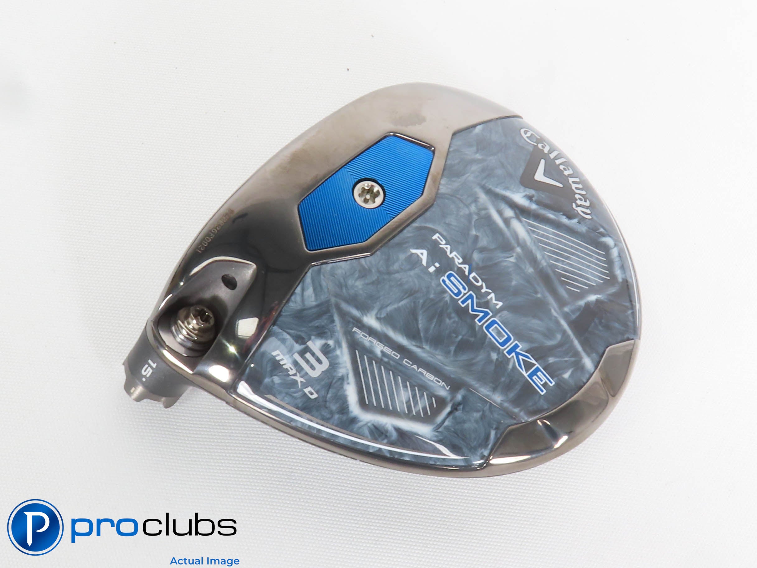 Nice! Left Handed Callaway PARADYM Ai Smoke MAX D 15* 3 Wood - Head Only 433227