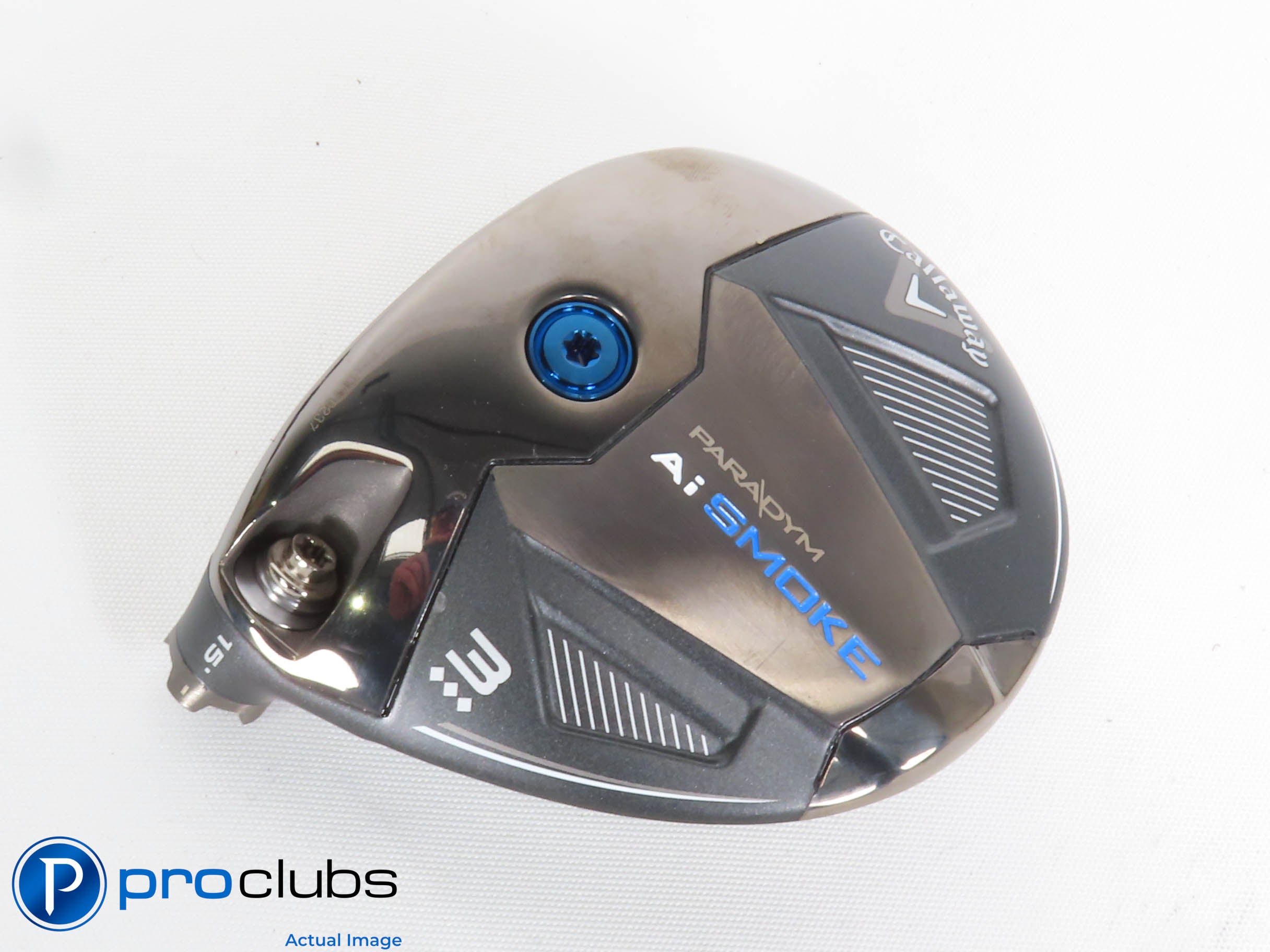 Nice Left Hand Callaway PARADYM Ai Smoke Triple Diamond 15* 3 Wood - Head 433226