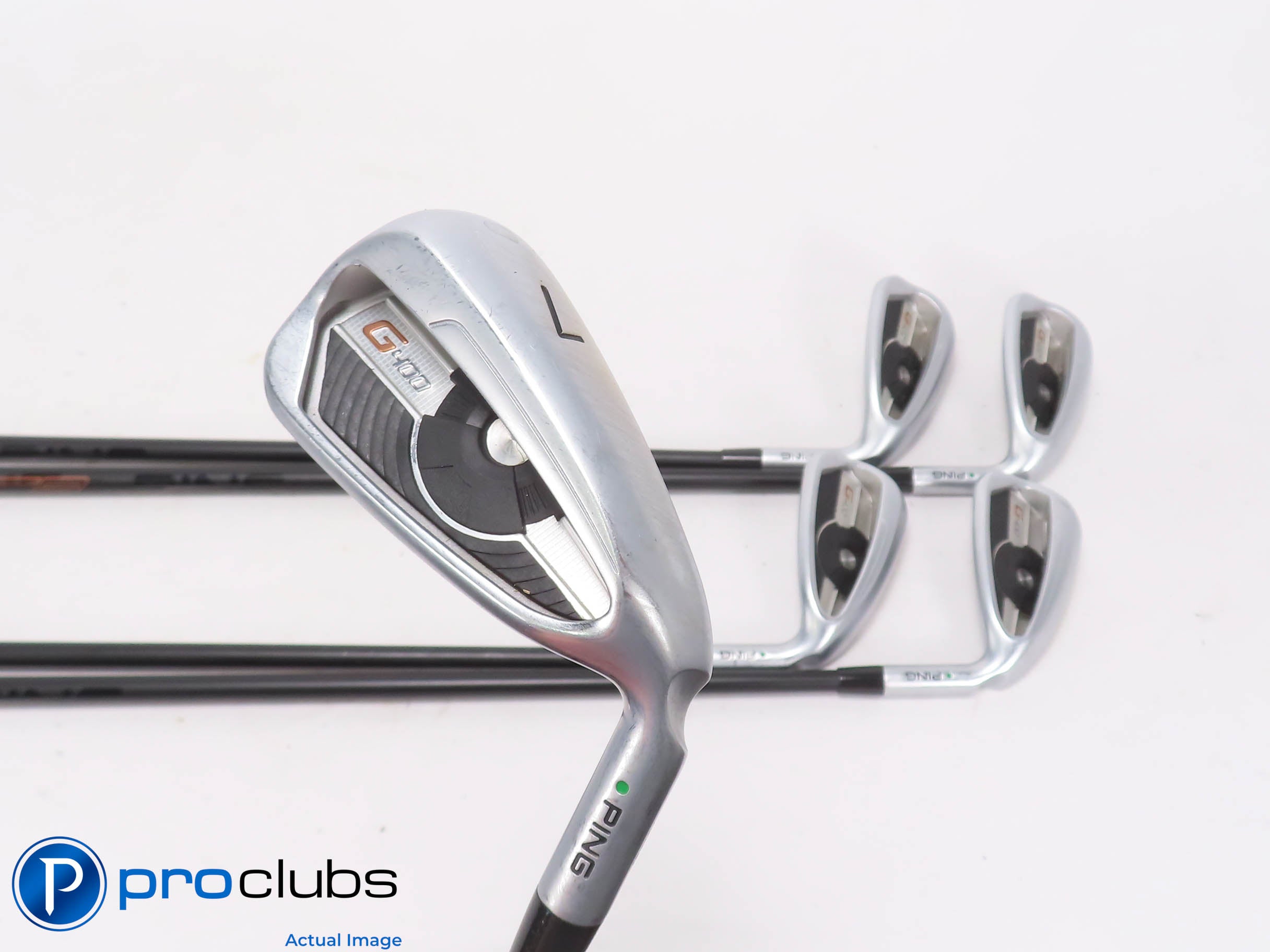 Ping G400 7-PW,UW IRON SET Green Dot - Alta CB Regular Flex Graphite +1" 473359