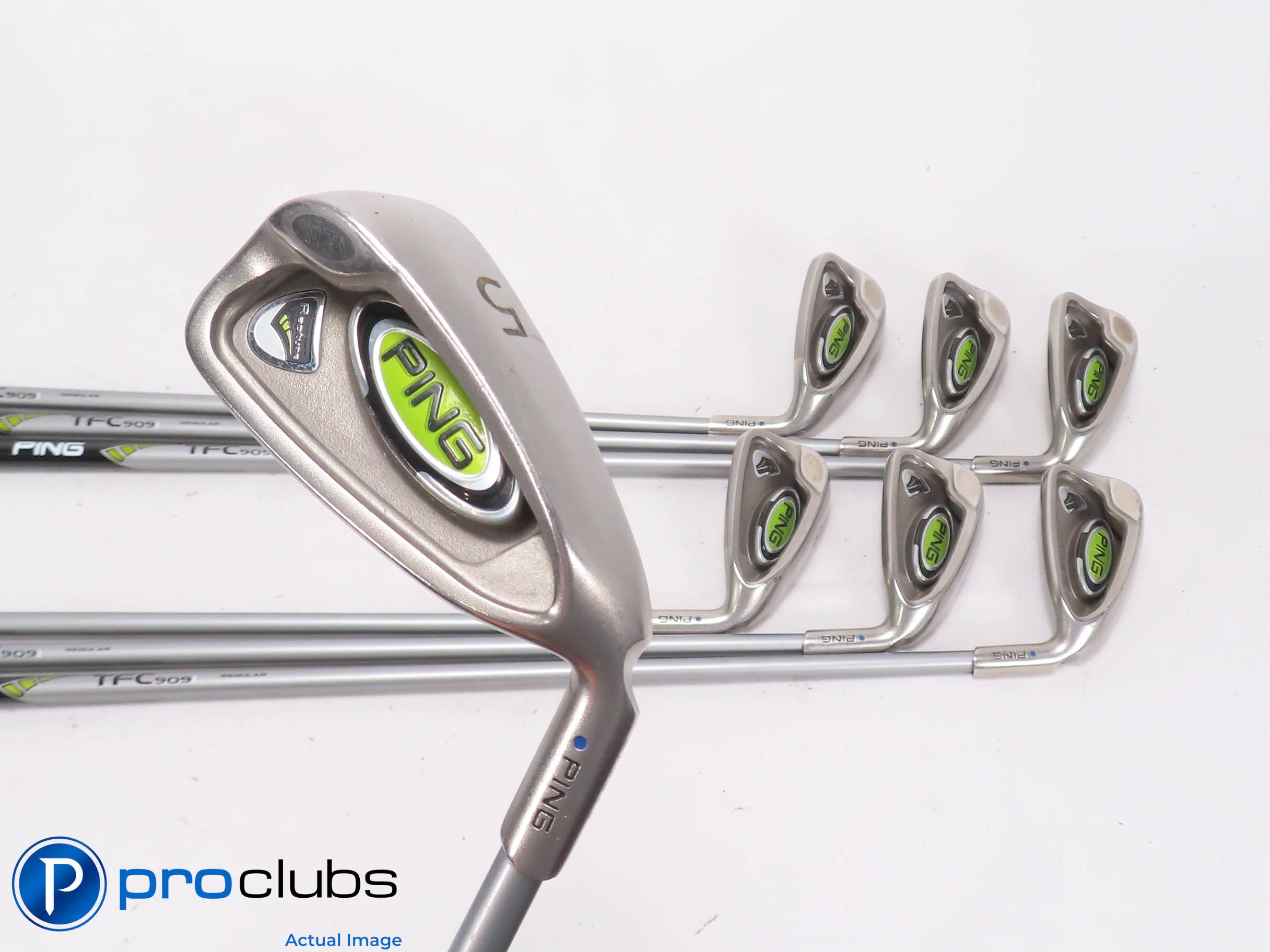 Ping Rapture 5-PW,UW IRON SET Blue Dot - TFC909 Regular Flex Graphite +1" 475100