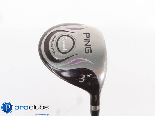 Ladies Ping Rhapsody 18* 3 Wood - PING ULT 129 Ladies Flex - 428889