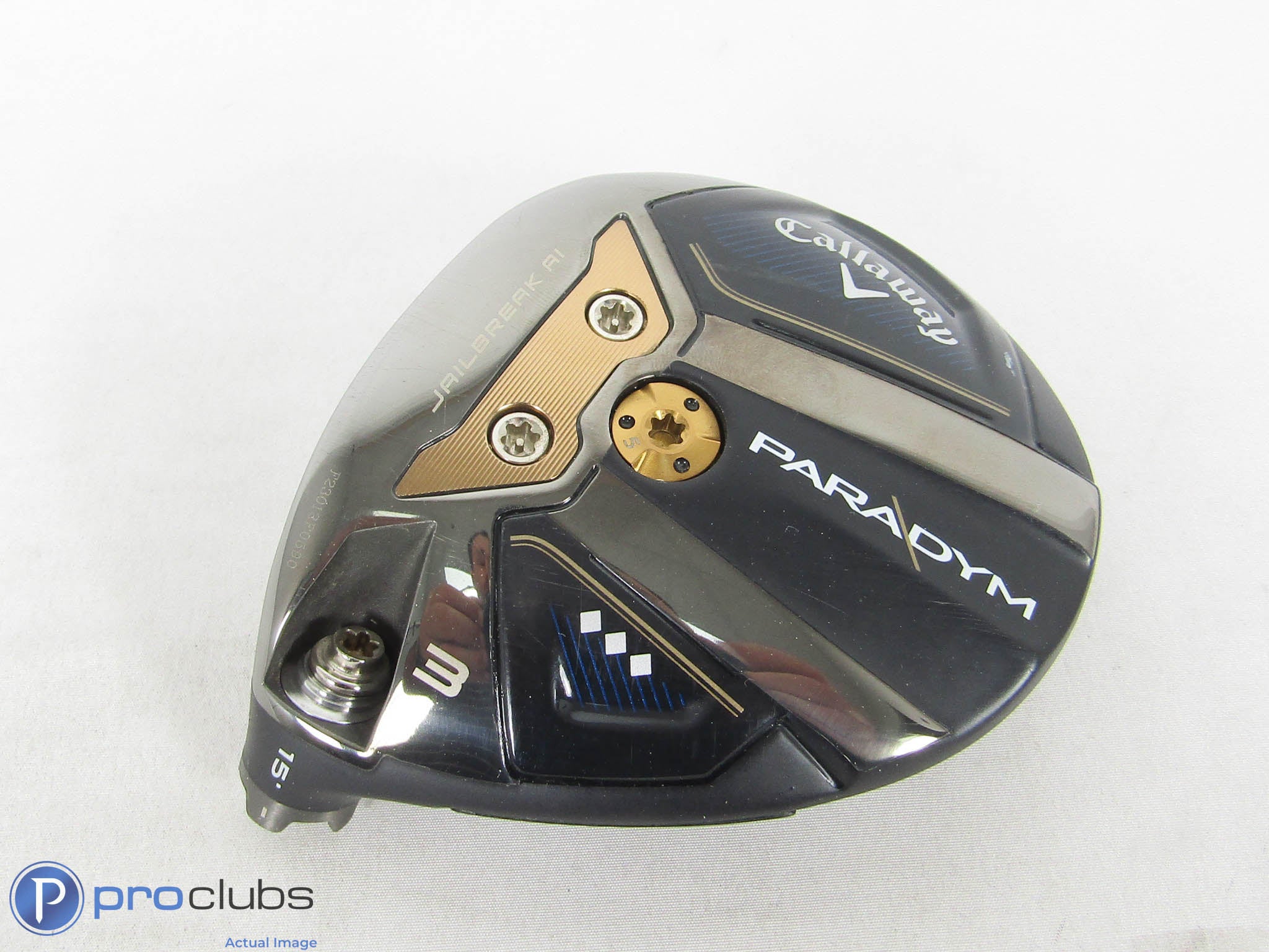 Left Handed! Callaway Paradym Triple Diamond 15* 3 Wood - Head Only - 473029
