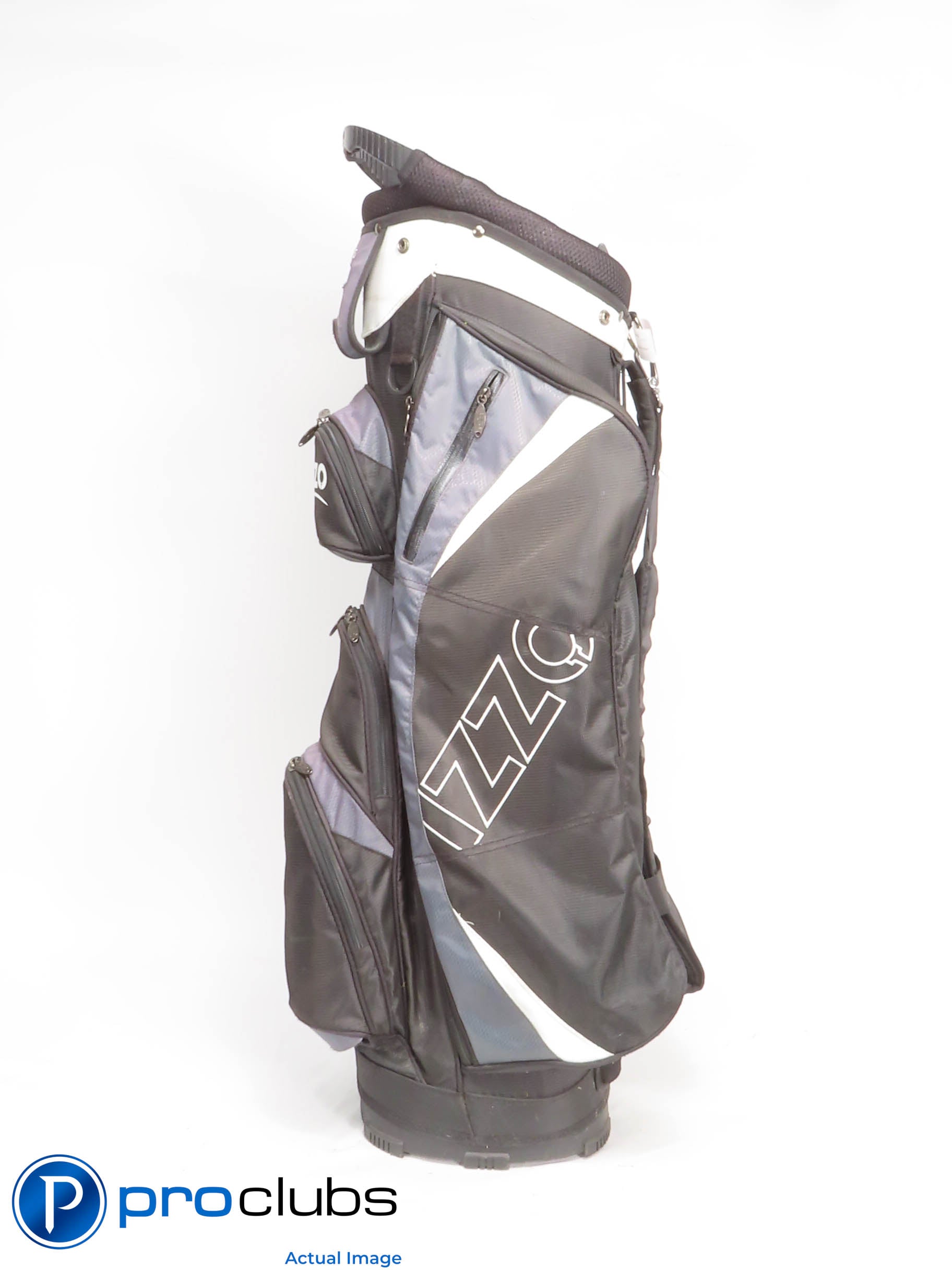 IZZO GPS 6-Way Cart Golf Bag - Black / Grey 434758