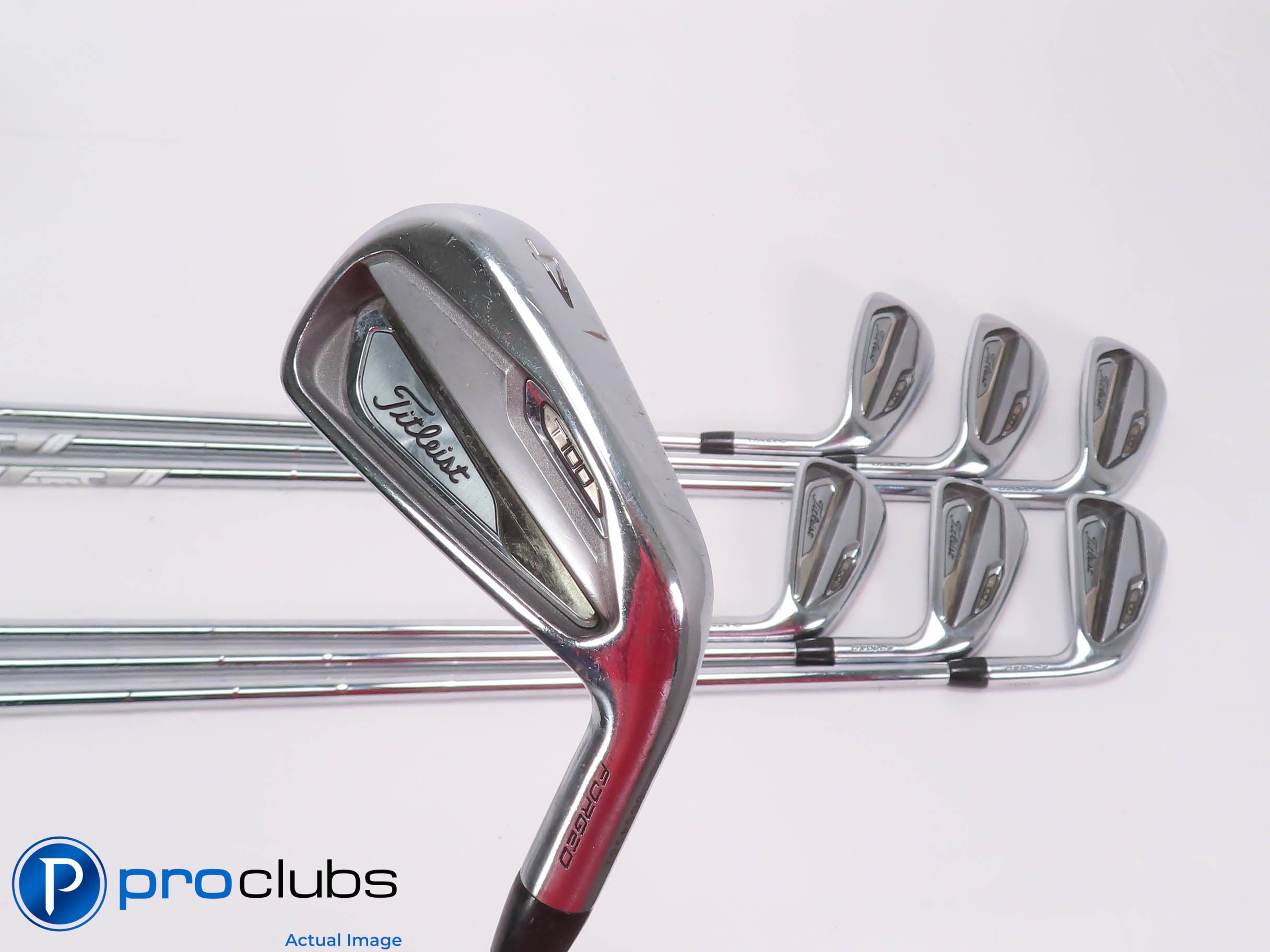 Titleist '19 T100 Forged 4-PW IRON SET - AMT S300 Stiff Flex Steel +1/2" 474620