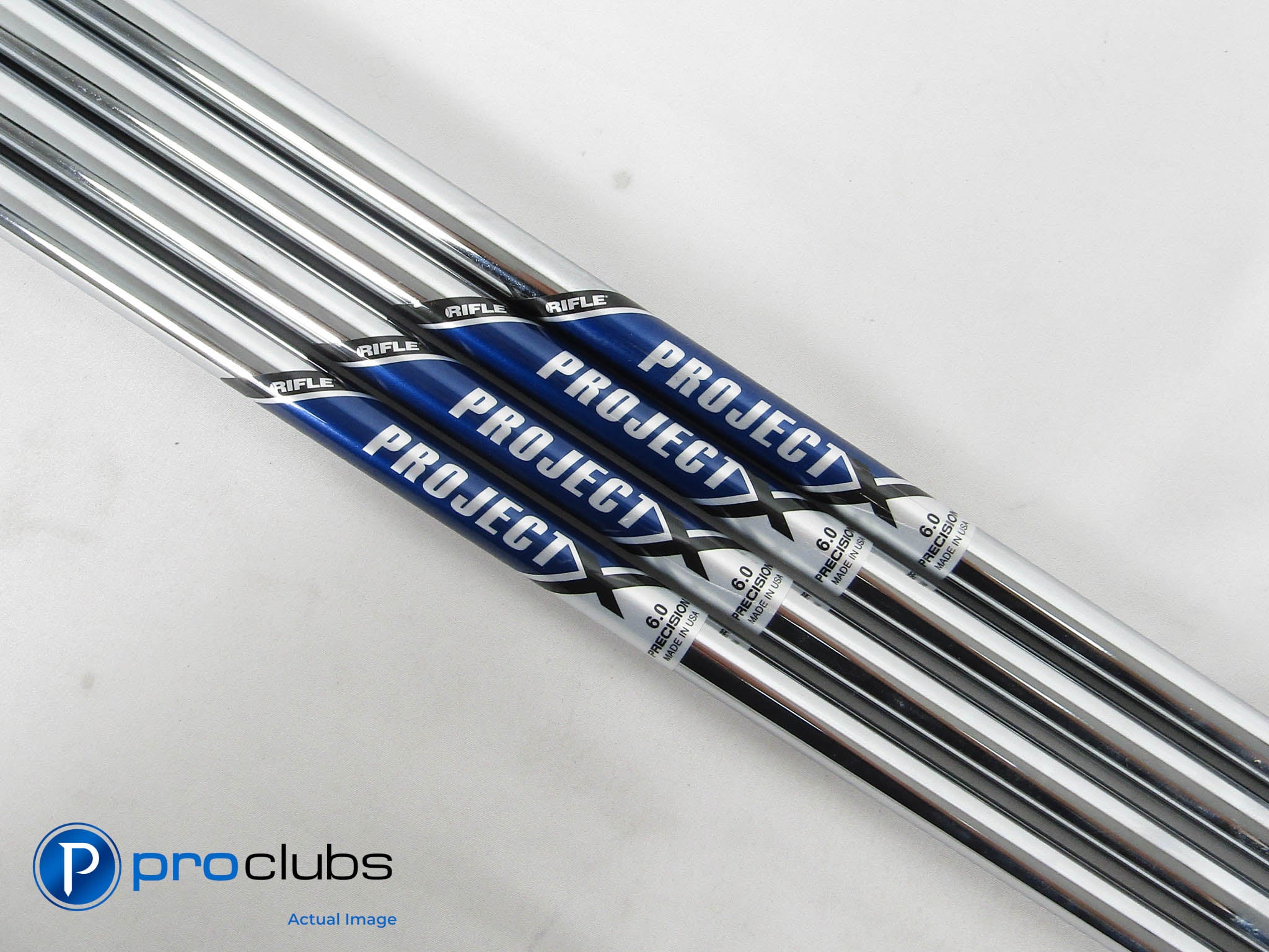 4pc Project X 6.0 Stiff Flex Steel Iron Shaft Set (4-7-Iron) .355" Tip #475842