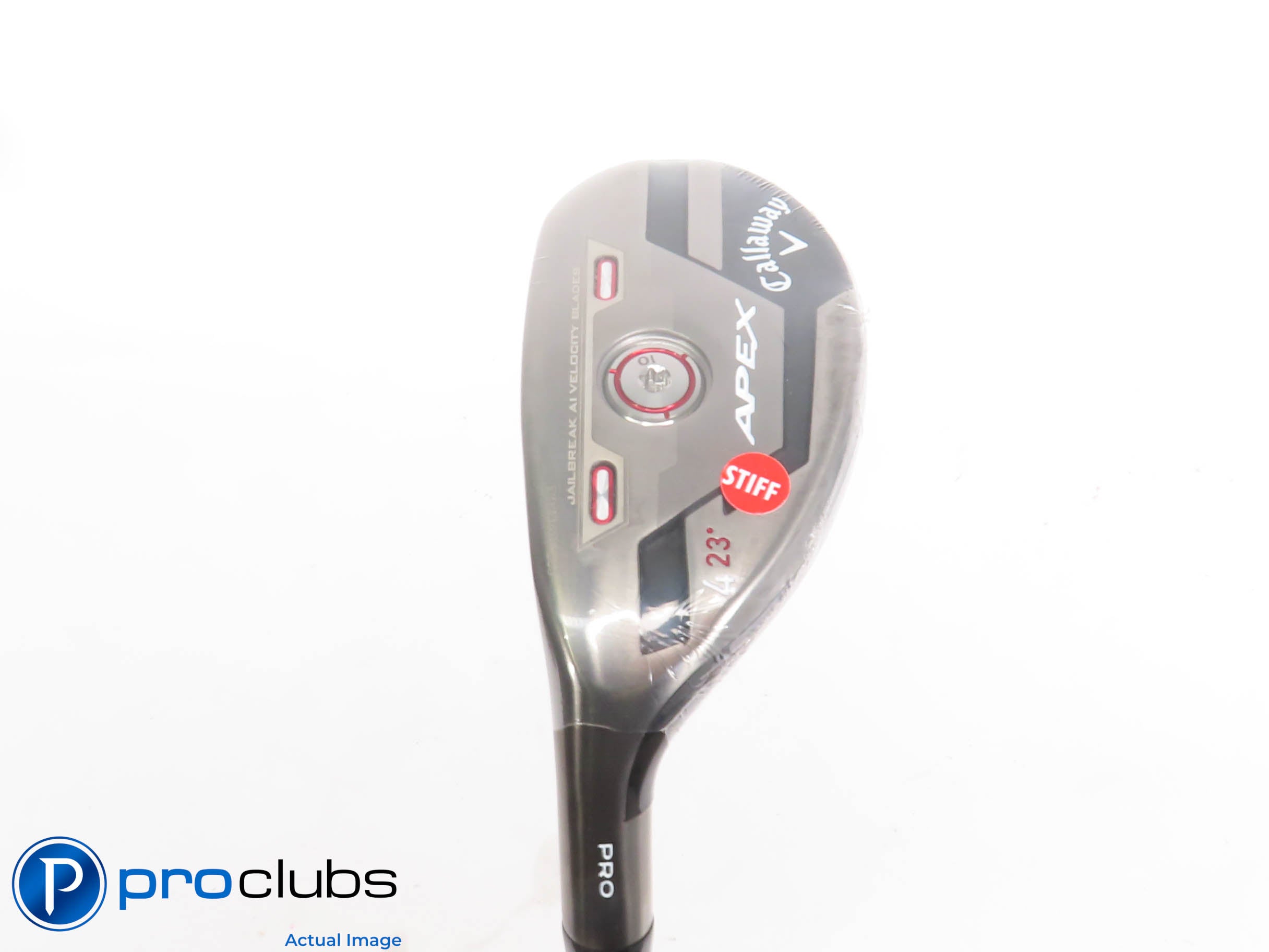 NEW Left Handed Callaway '21 APEX PRO 23* 4 HYBRID - MMT 80 Stiff Flex 434505