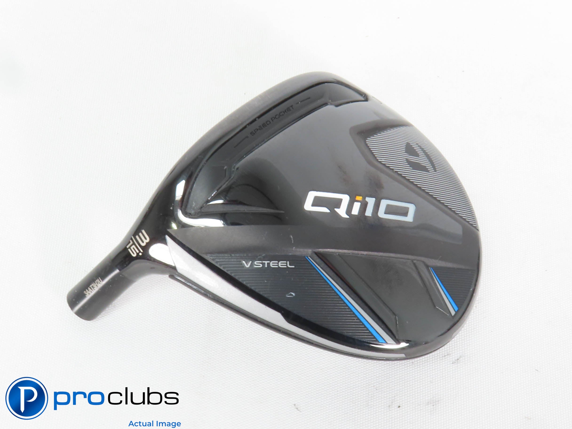 Excellent! Left Handed TaylorMade Qi10 15* 3 Wood - Head Only - 433567