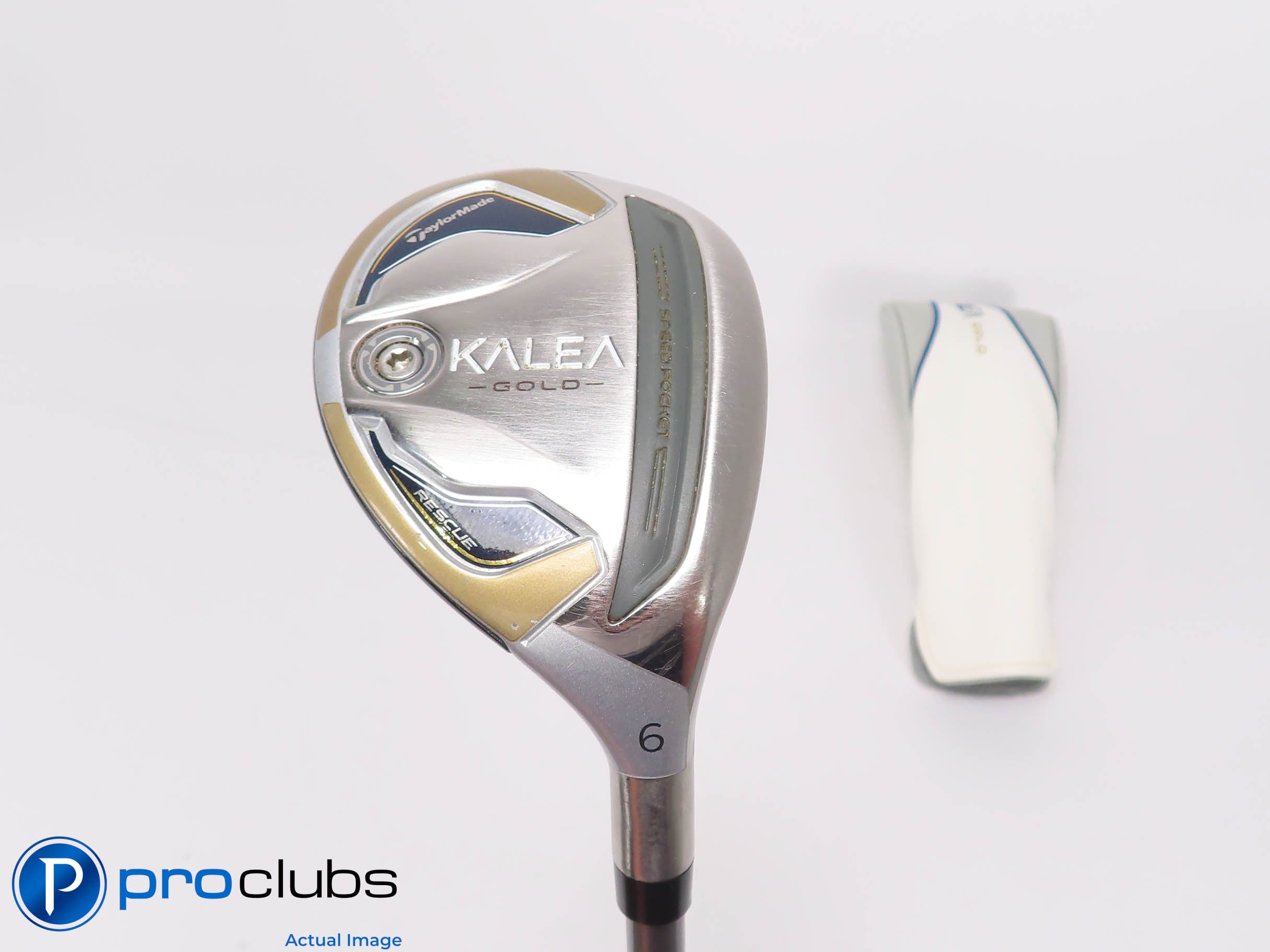 Nice Ladies TaylorMade KALEA Gold 31* 6 HYBRID w/Cover - TM40 Ladies Flex 476281
