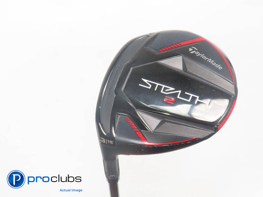 Left Handed TaylorMade Stealth 2 15* 3 Wood - Ventus TR Red 6-S Stiff - 387084