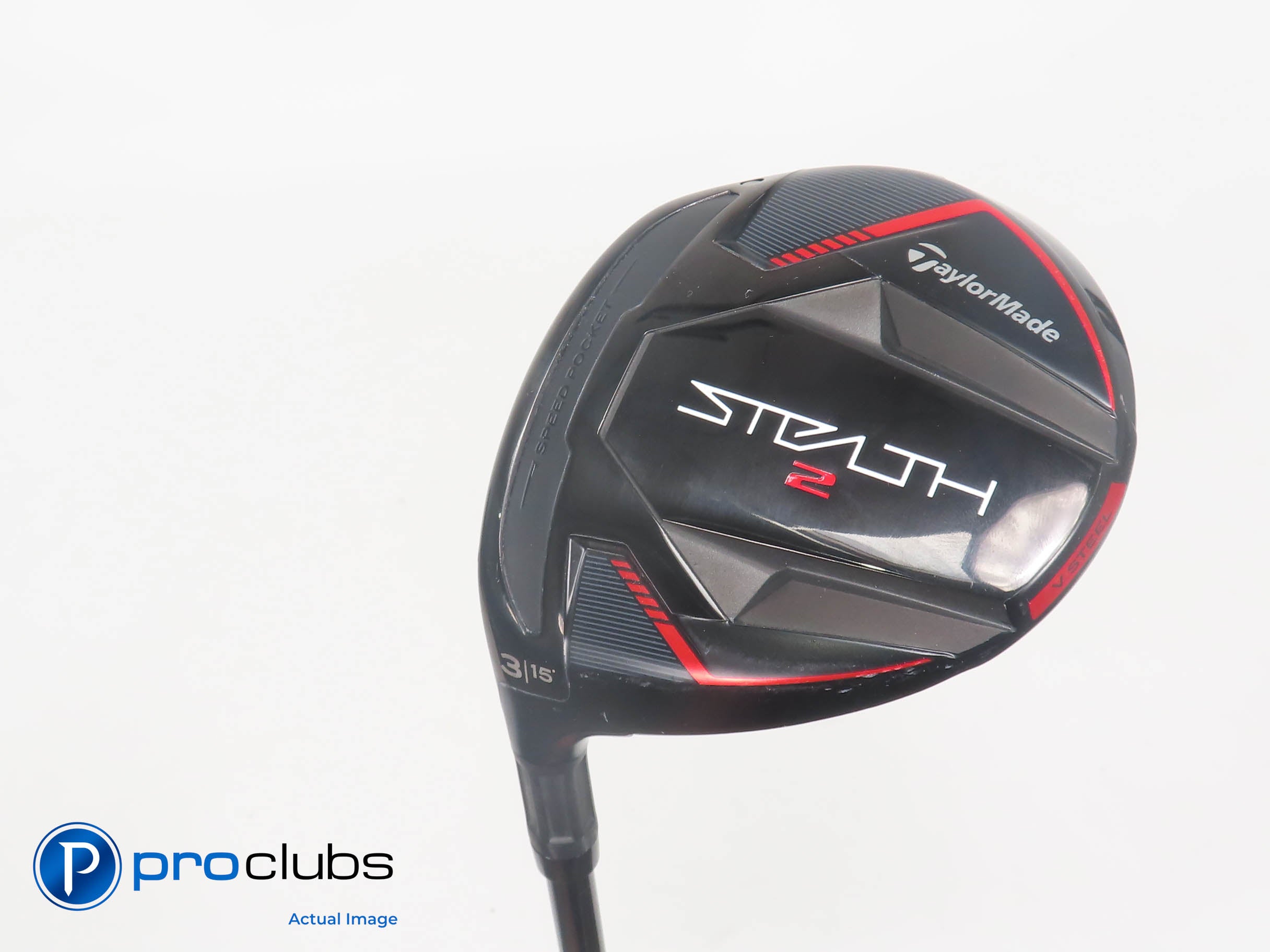 Left Handed TaylorMade Stealth 2 15* 3 Wood - Ventus TR Red 5-R Regular - 386278