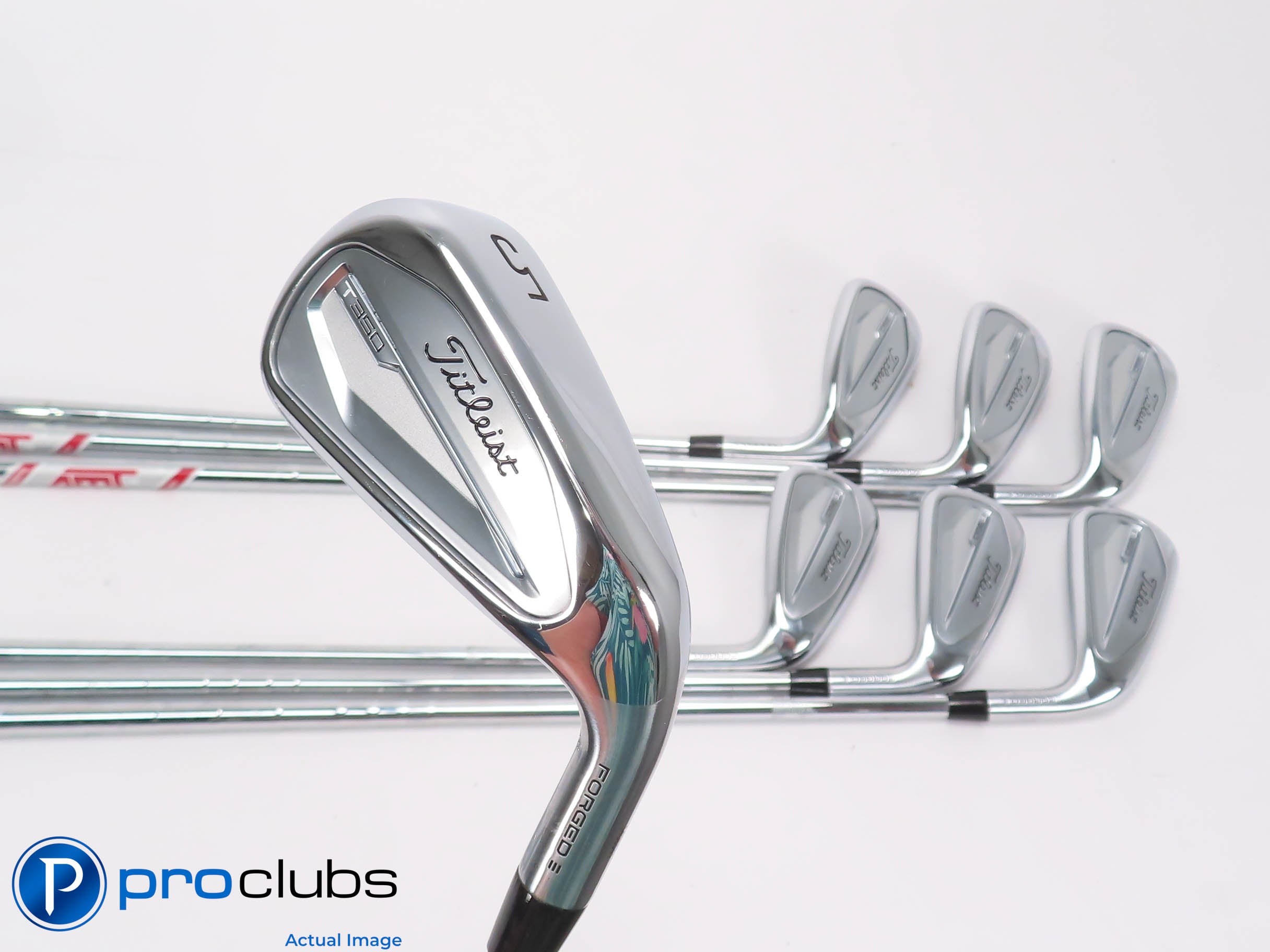 Nice Titleist '23 T350 5-PW,GW IRON SET - AMT Red R300 Regular Flex Steel 476787