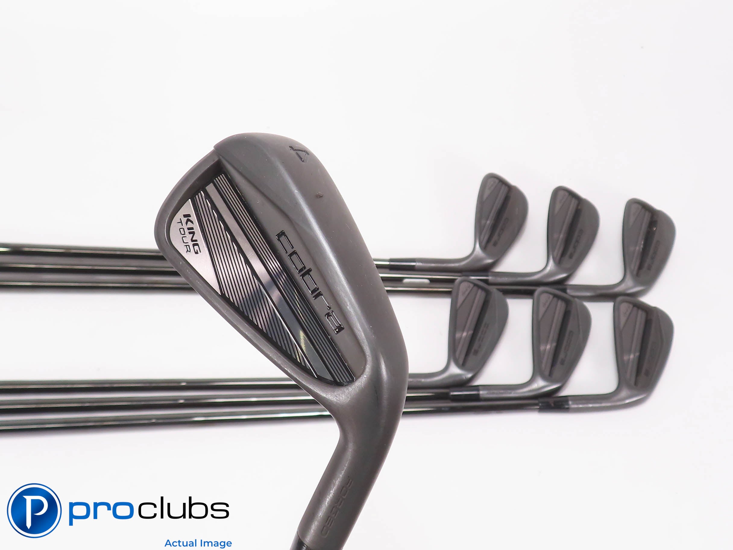 Nice Cobra '24 KING TOUR Black 4-PW IRON SET - KBS $Taper 120 Stiff Steel 476533