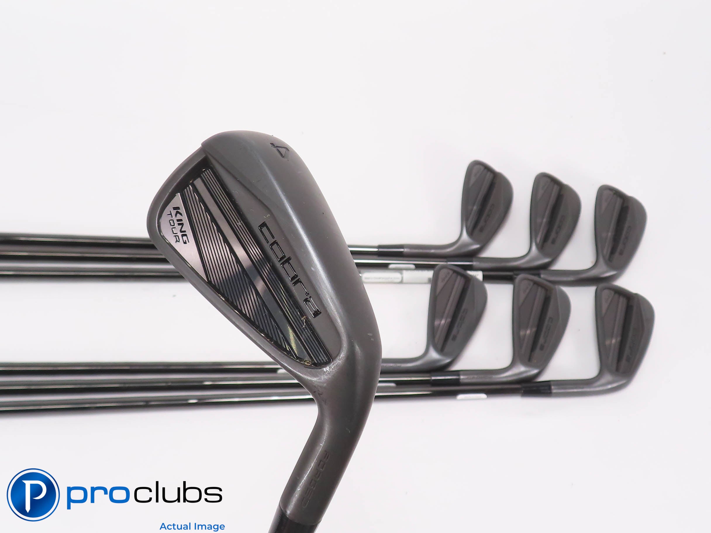 Nice Cobra '24 KING TOUR Black 4-PW IRON SET - KBS $Taper 120 Stiff Steel 476535