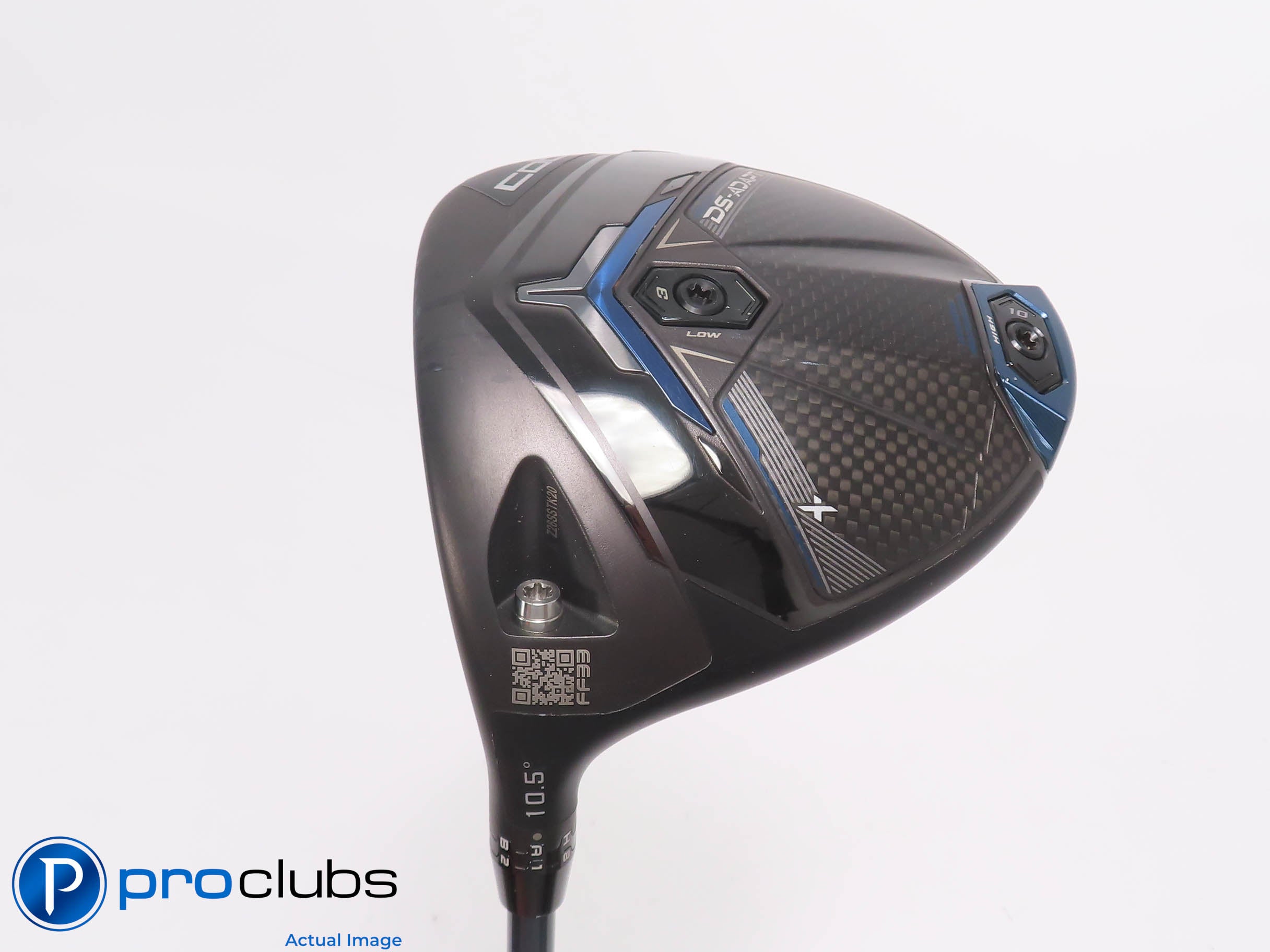 Left Handed Cobra DS-ADAPT X 10.5* Driver - Denali Blue 60g 6.0 Stiff - 476103