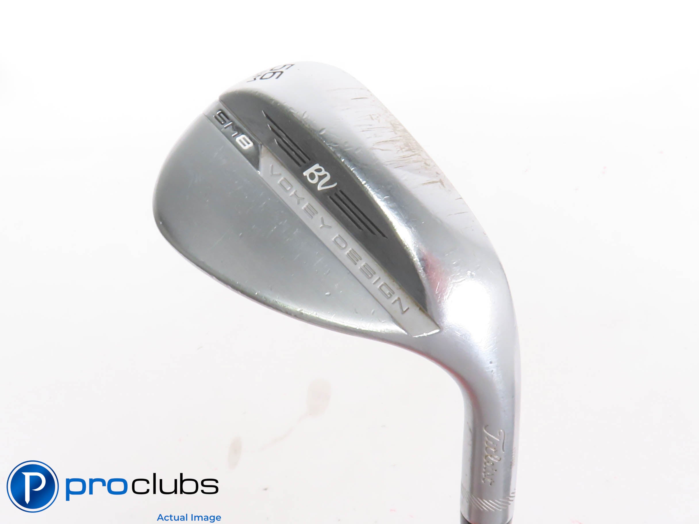 Titleist Vokey SM8 Chrome 56*(8*) Wedge M-Grind - KBS HI-REV 2.0 Stiff - 433855